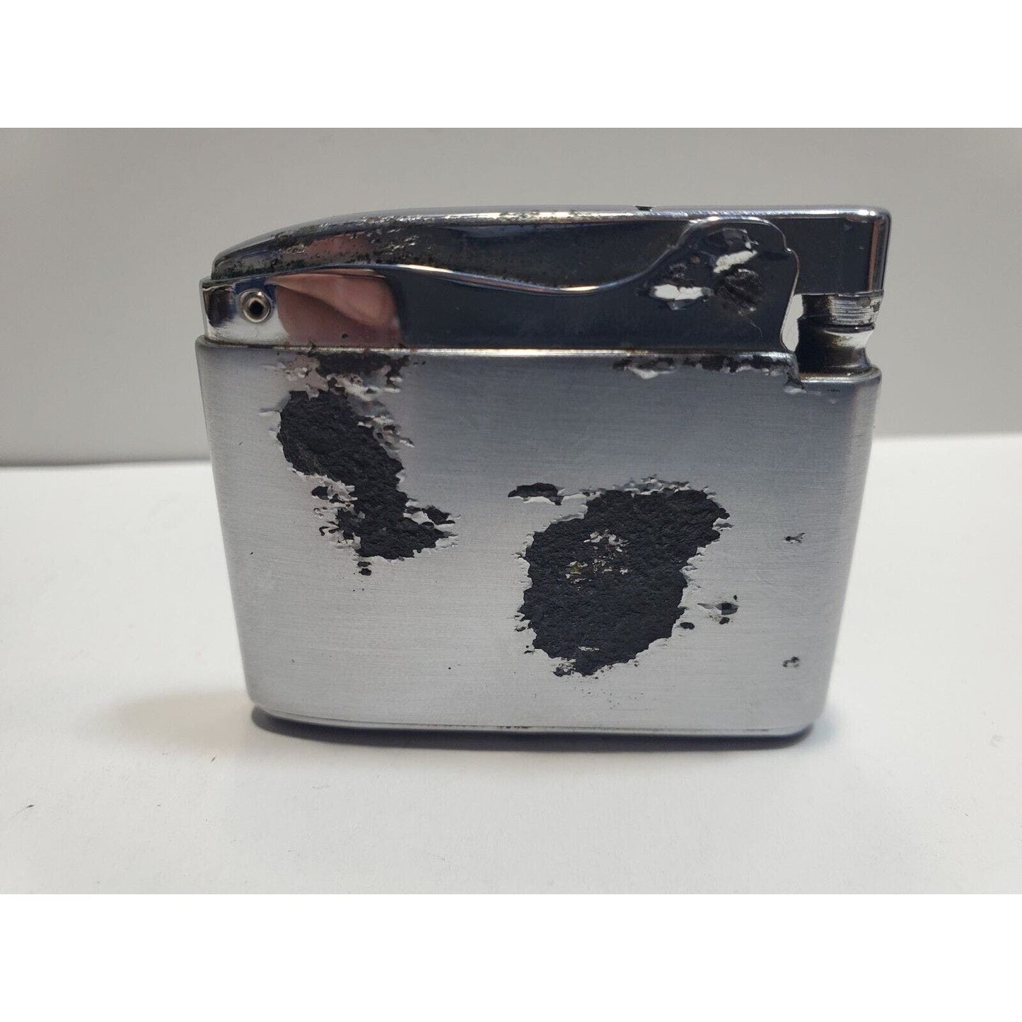 Vintage Working Ronson ADONIS Silver Tone Lighter 6672/26