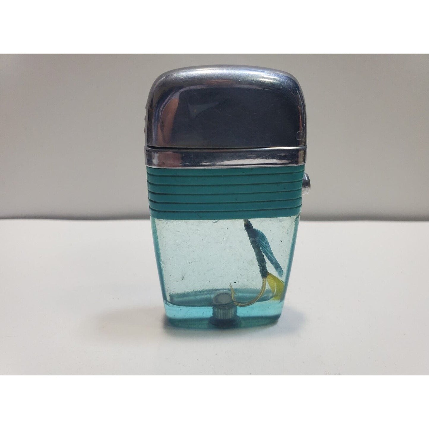 Working Vintage Scripto Vu Lighter Fly Fishing Hook Lure 6535/29