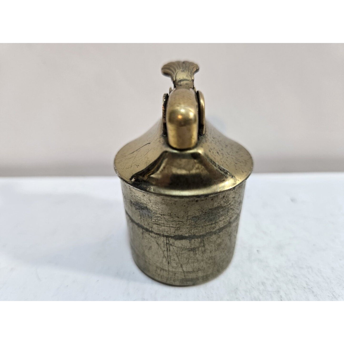 Vintage Working EVANS Brass Table Lighter INSERT Fits 1 1/2" Round Base 7120/22