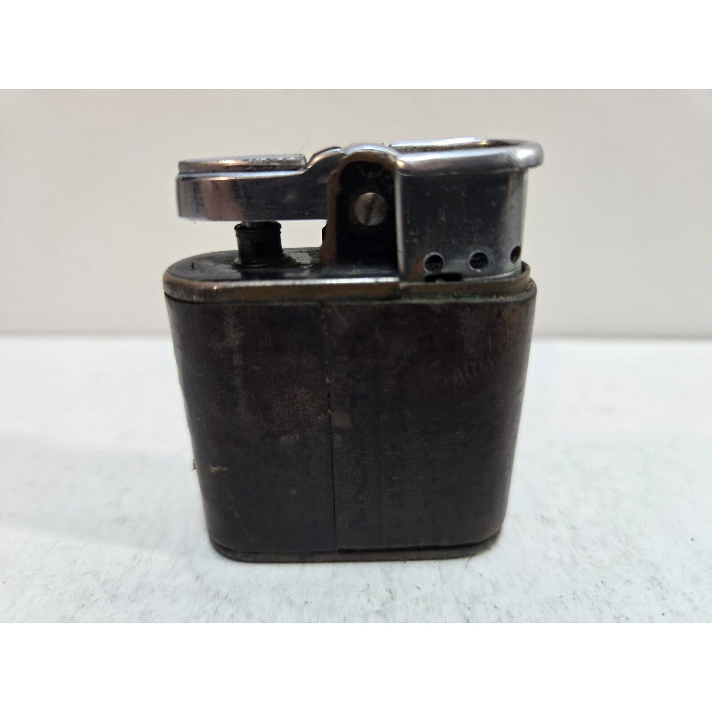 Work WWII VINTAGE BLACK RONSON WHIRLWIND MILITARY LIGHTER, WARTIME 6079 7435/26