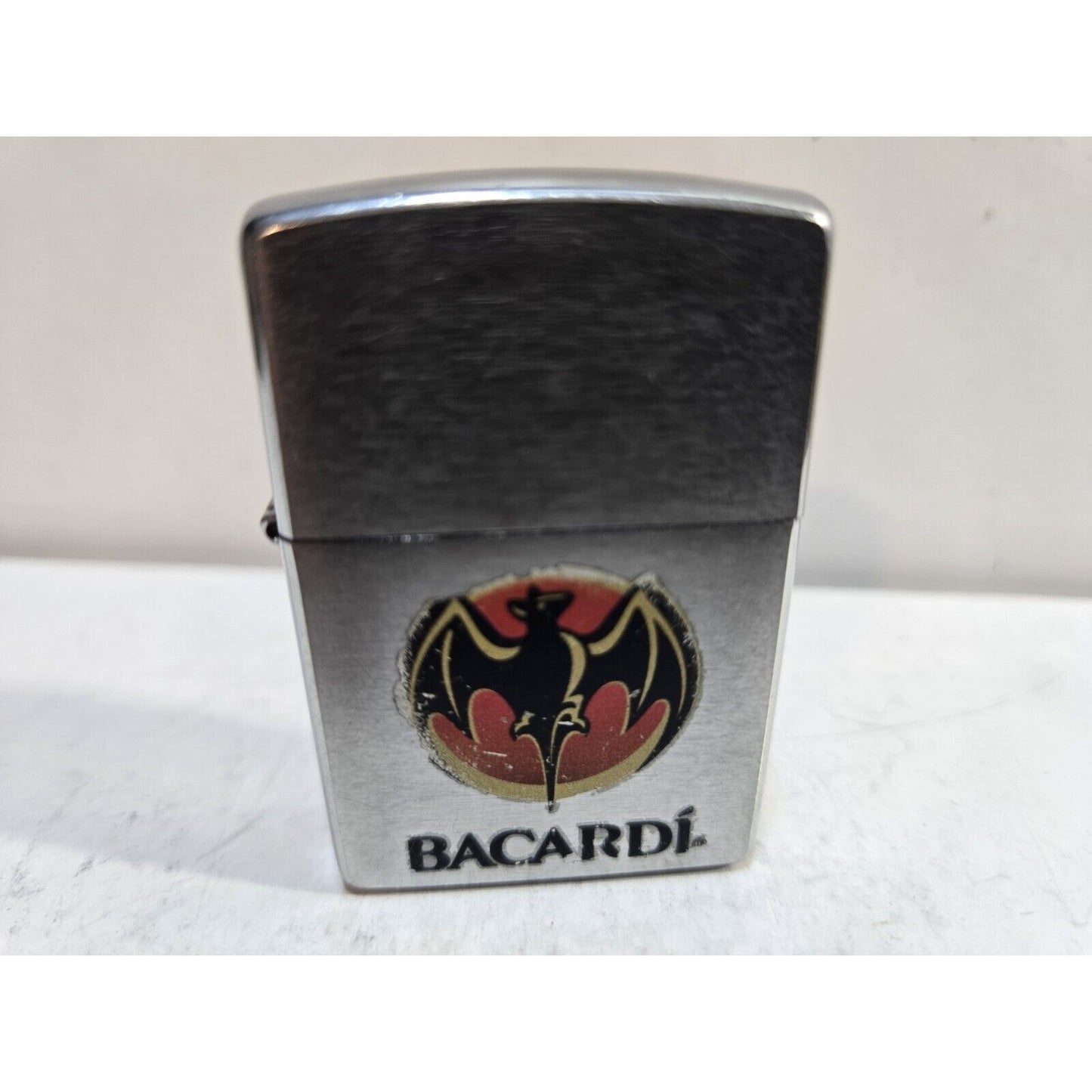 Working Vintage Bacardi Rum “Bat” Zippo Lighter 7663/33