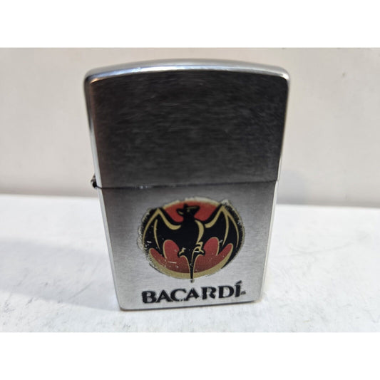 Working Vintage Bacardi Rum “Bat” Zippo Lighter 7663/33
