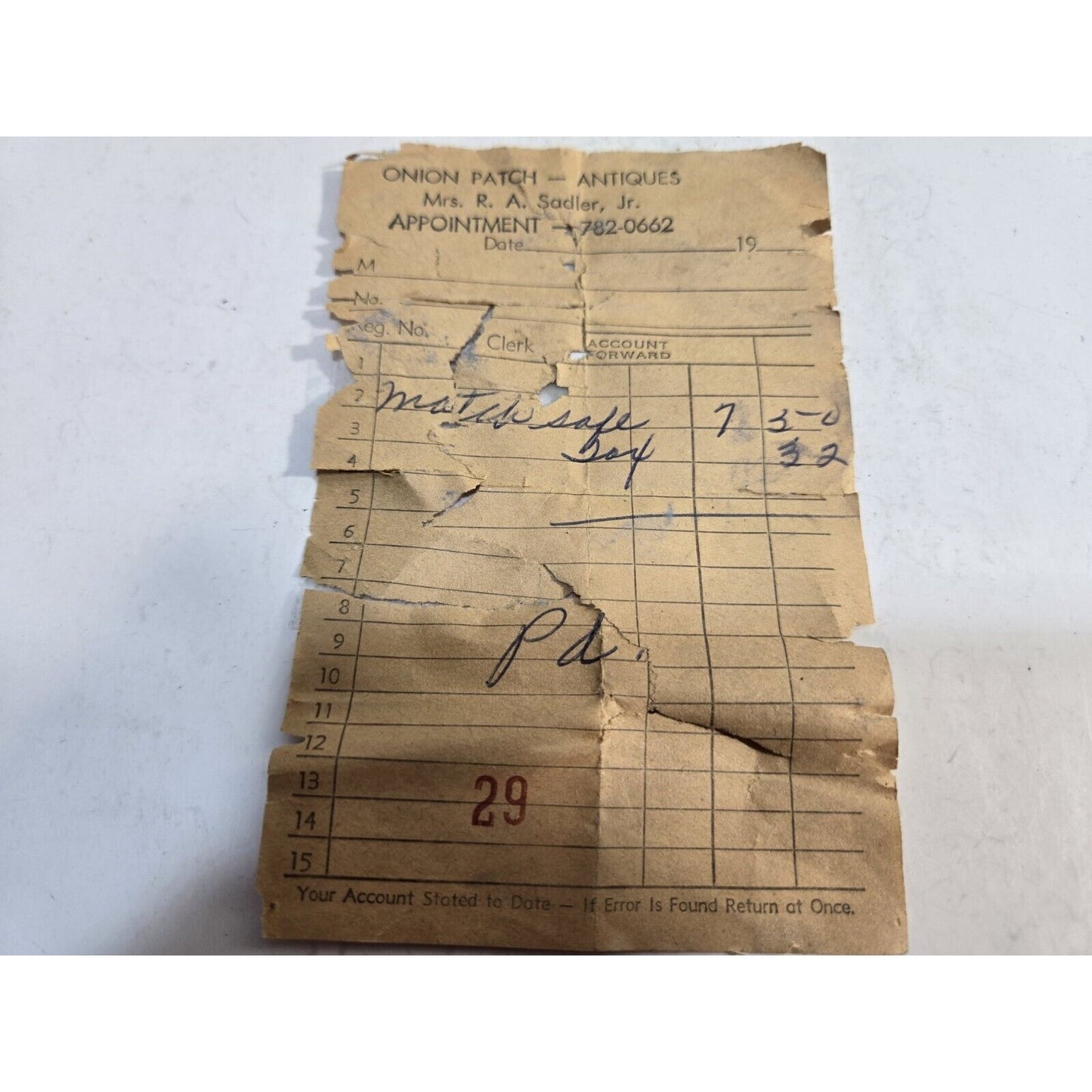 Vintage Ornate Brass Match Safe / CASE / Vesta / Holder 7300/31