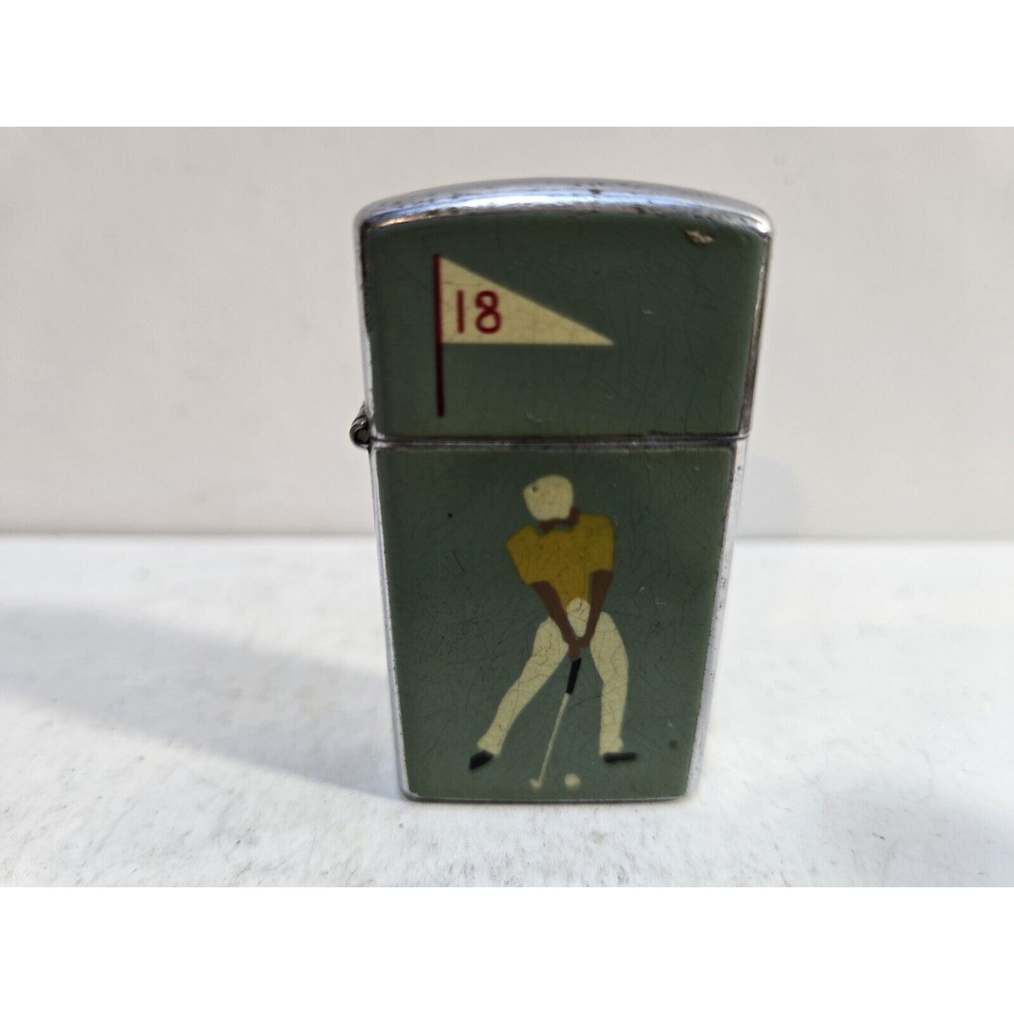 Working Vintage Rogers Lighter Golfer on the 18th Hole Made In Japan 7258/30