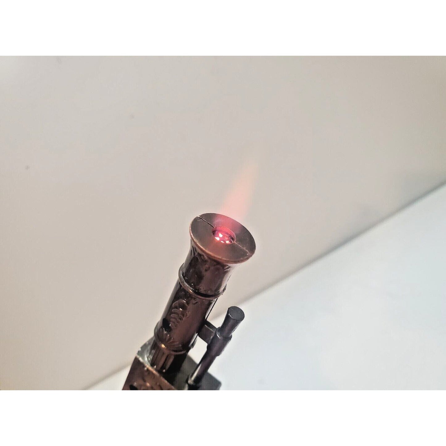 Vintage Working Pistol Gun BUTANE Lighter 2 1/2" Keychain Fob 6276/28