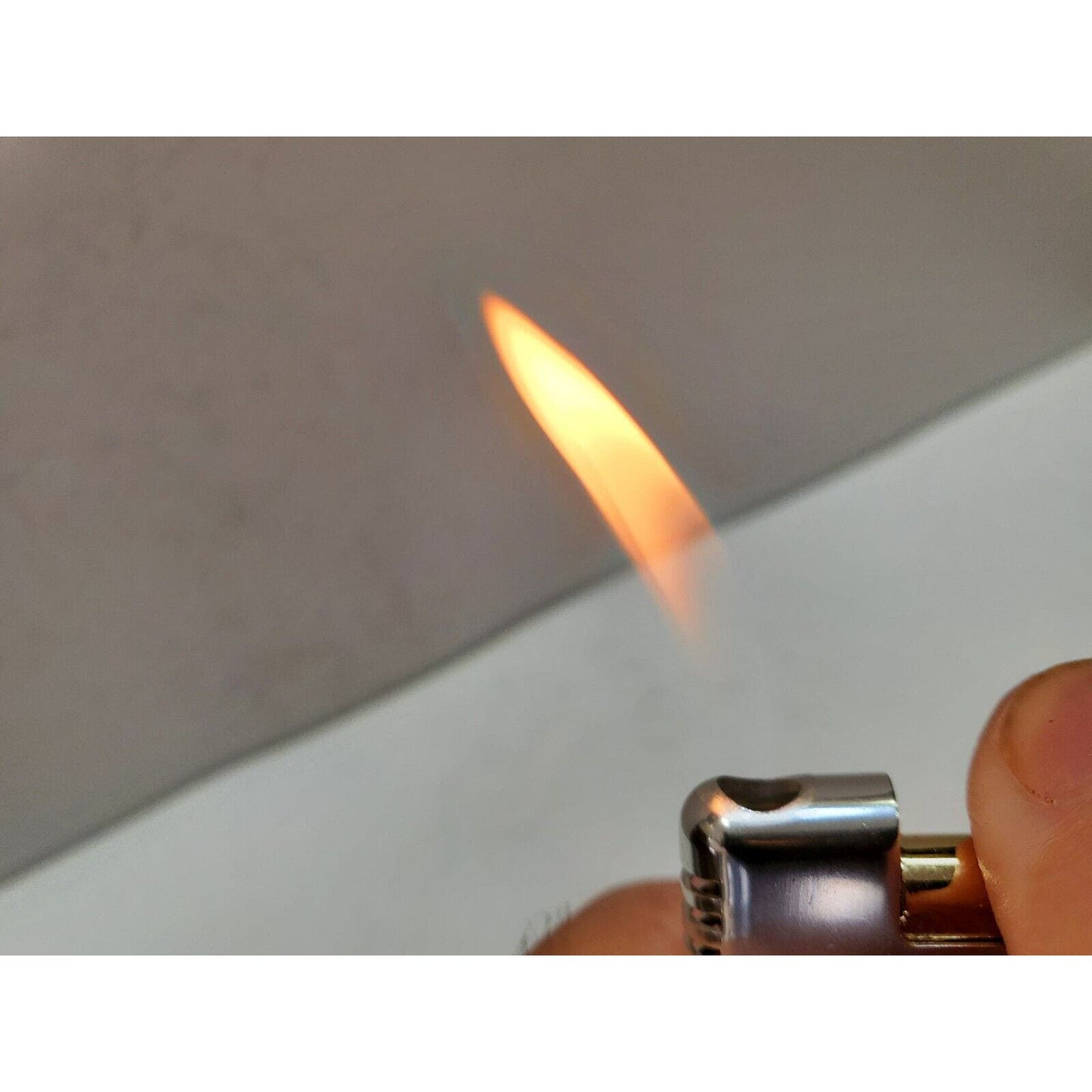 NOS Working Vintage BATTAT Silver Tone Lighter & Clock 6409/34