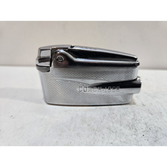 Vintage Working Ronson Premiere Converted To Gasoline Silver Adonis Lighter