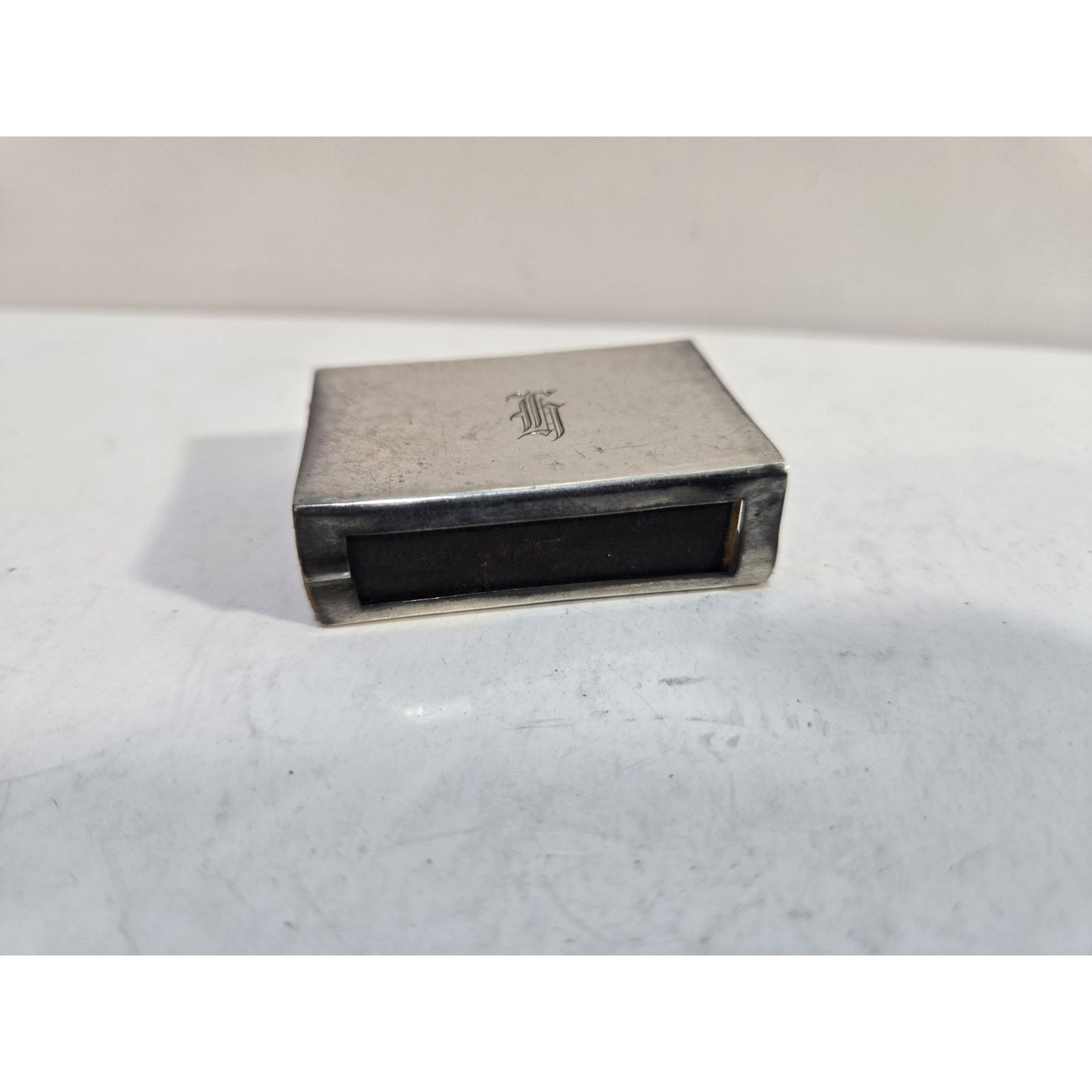 Lot 2 WEBSTER STERLING SILVER MATCHBOX MATCH BOX SAFE HOLDER CASE 7840/3