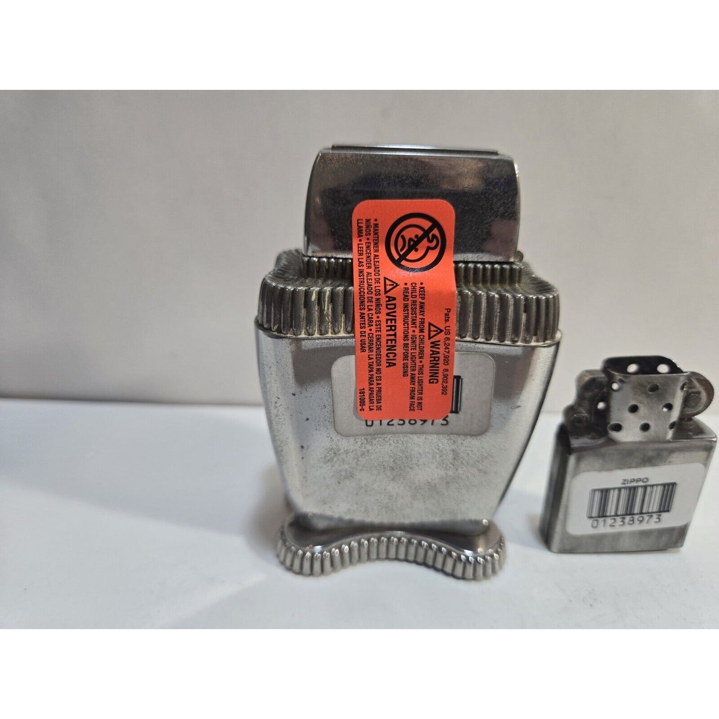 Working VINTAGE ZIPPO LADY BRADFORD Table Lighter Zippo Rebuild 6884/13