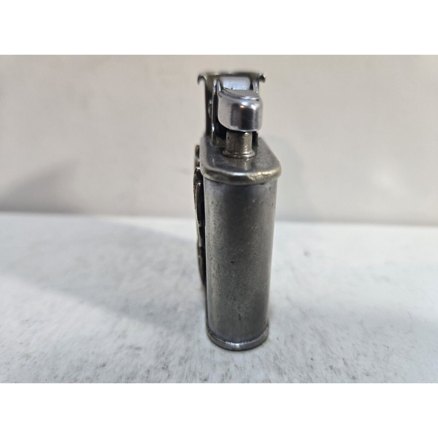 Vintage Working RONSON WHIRLWIND Silver Horse Saddle 3D Logo LIGHTER 7513/26