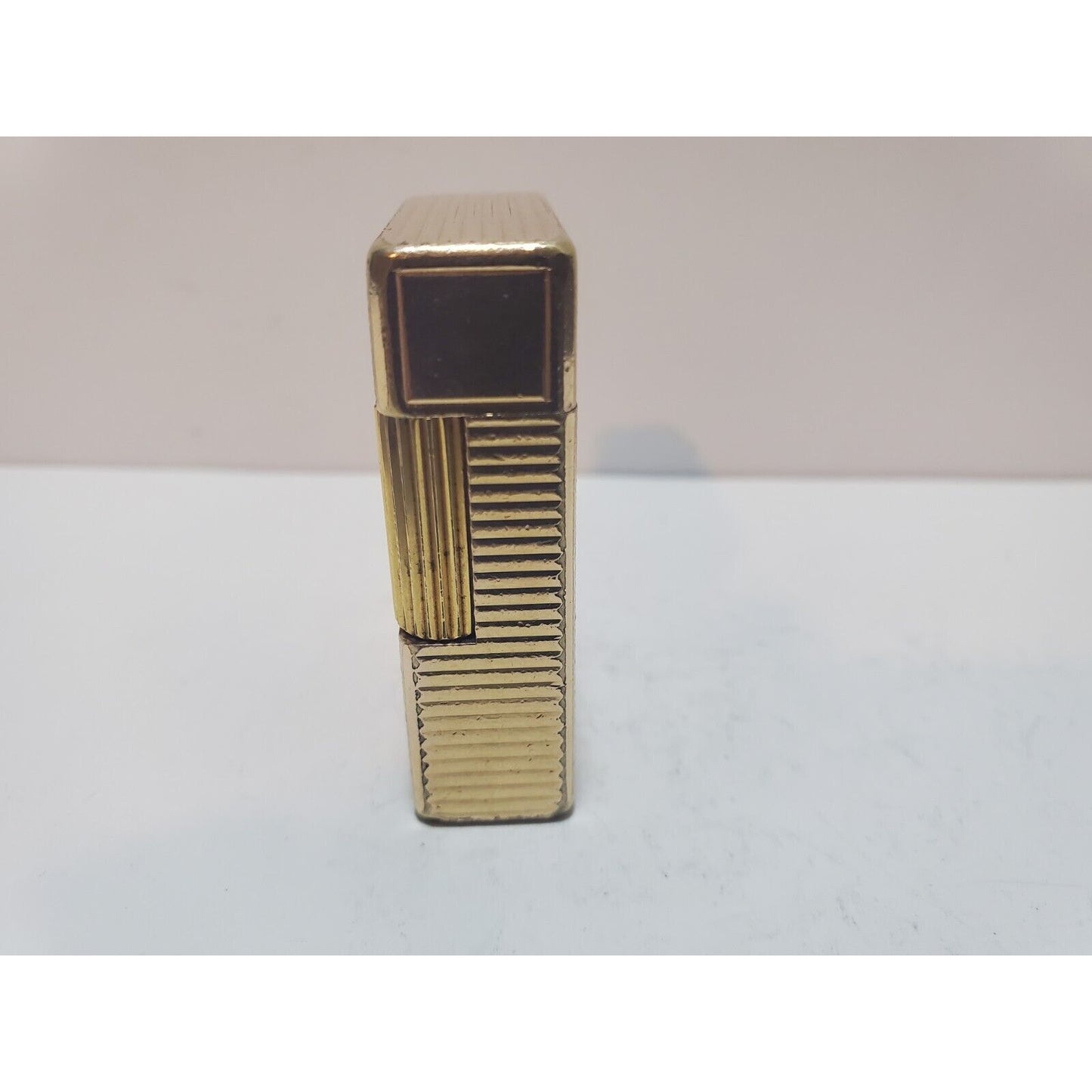 Working ST Dupont Lighter Line 1 Small- Paris, France- Gold-Plated 6885/37