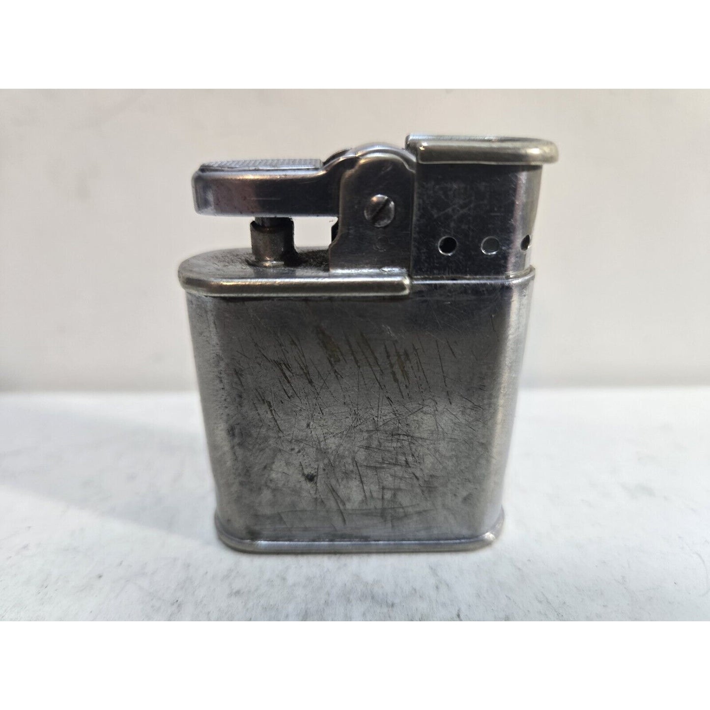 Vintage Working RONSON WHIRLWIND Silver Horse Saddle 3D Logo LIGHTER 7513/26