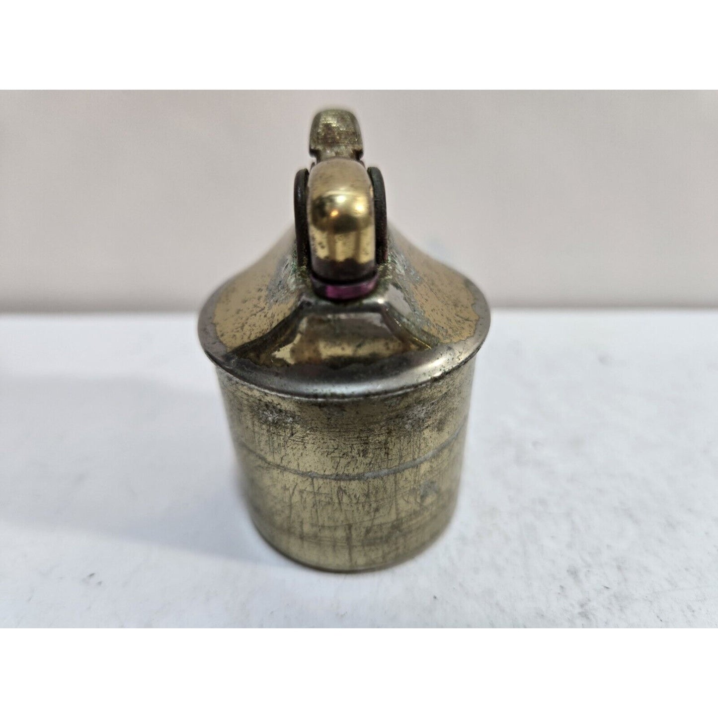 Vintage Working EVANS Brass Table Lighter INSERT Fits 1 1/2" Round Base 7117/22