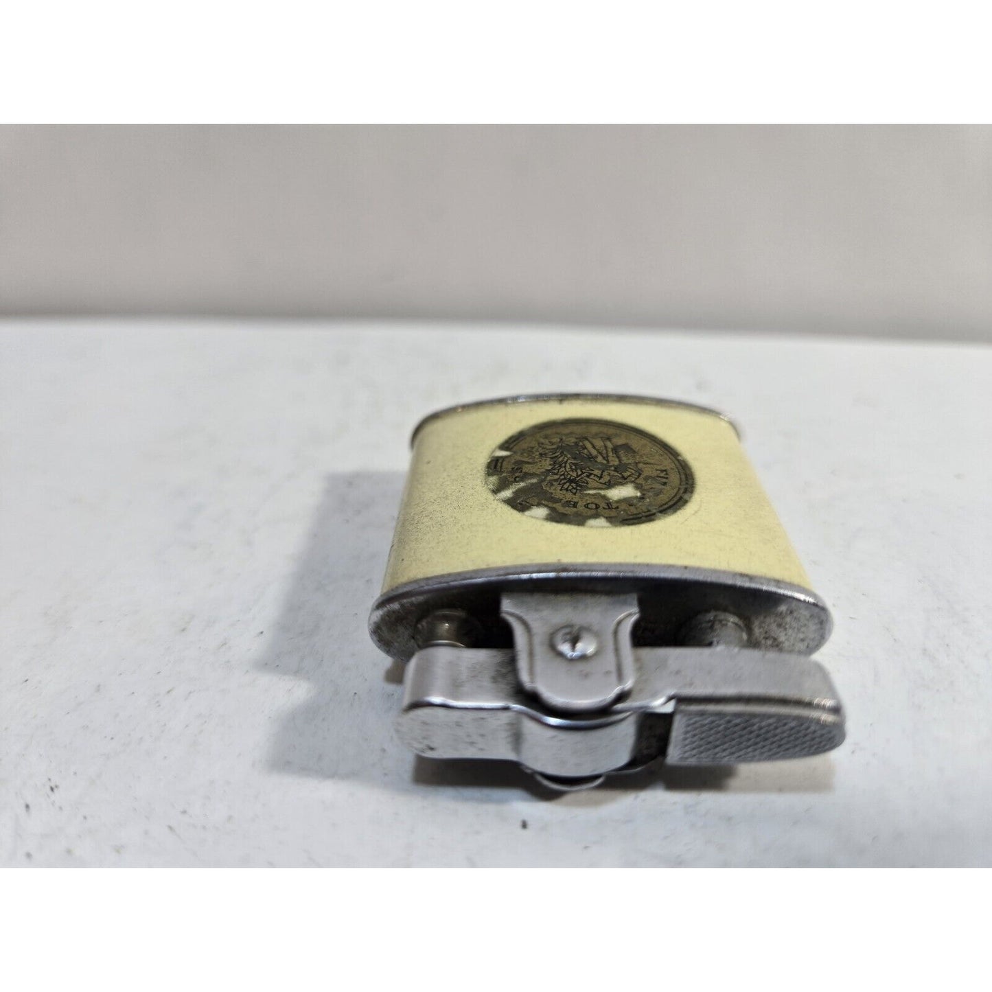 VTG 1950´s WORKING "FINEST TOBACCOS" 2 SIDED MODERNLITE AUTOMATIC LIGHTER JAPAN