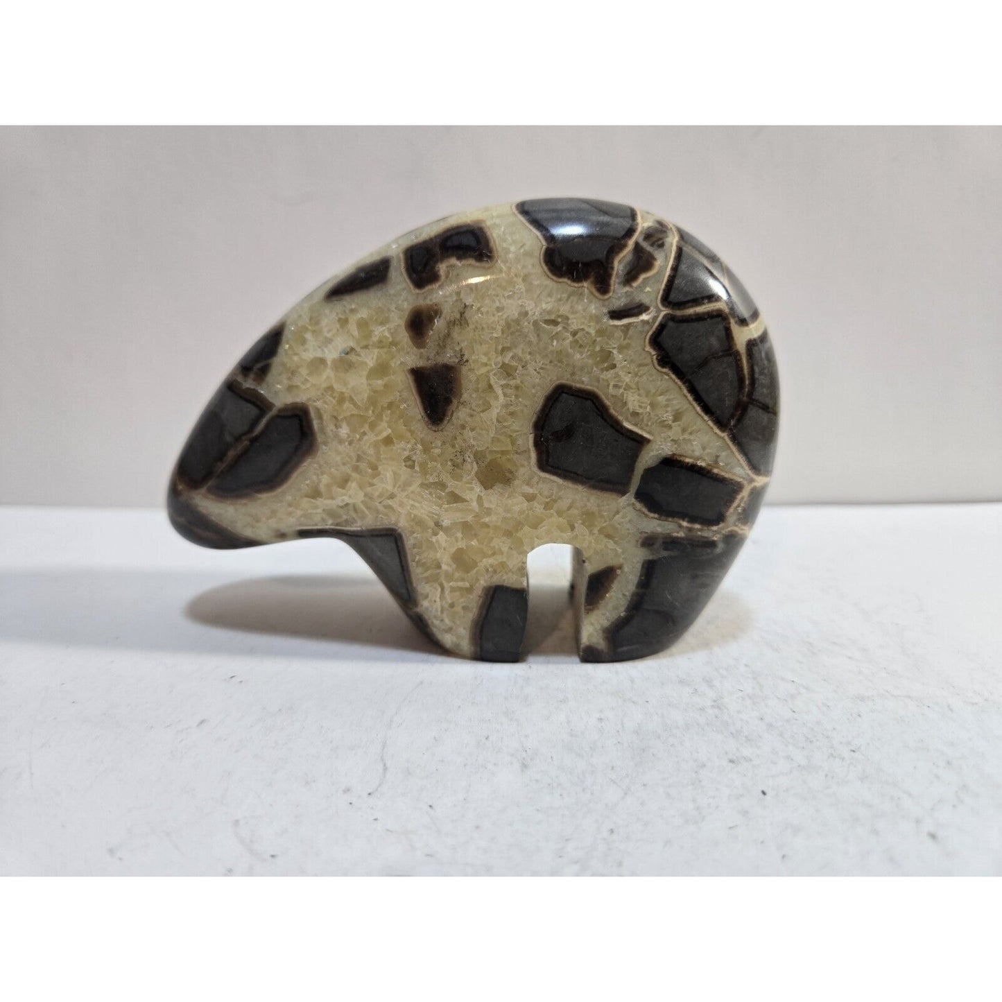 Crystal Septarian Druzy Bear - 4”
