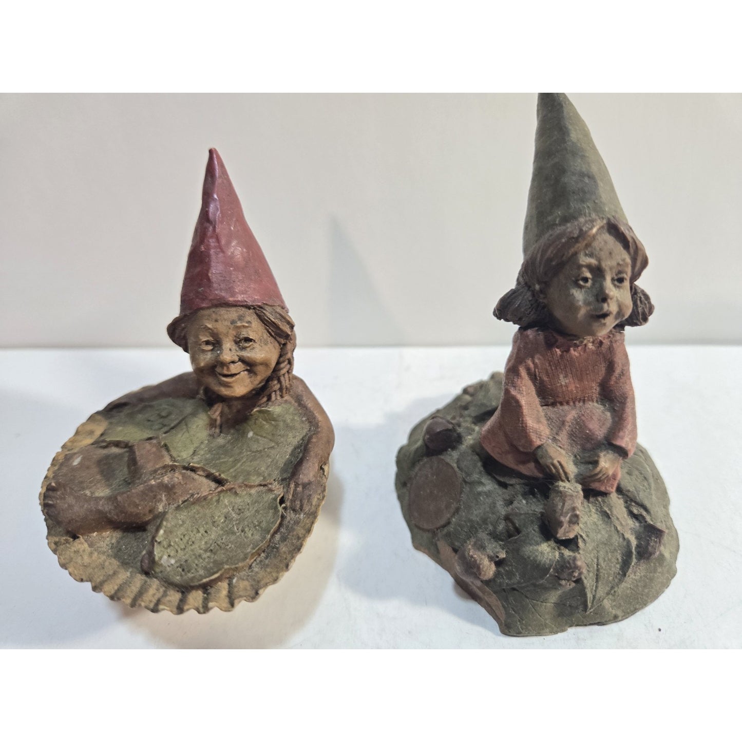 Lot 2 Vintage Tom Clark Gnome Figurines