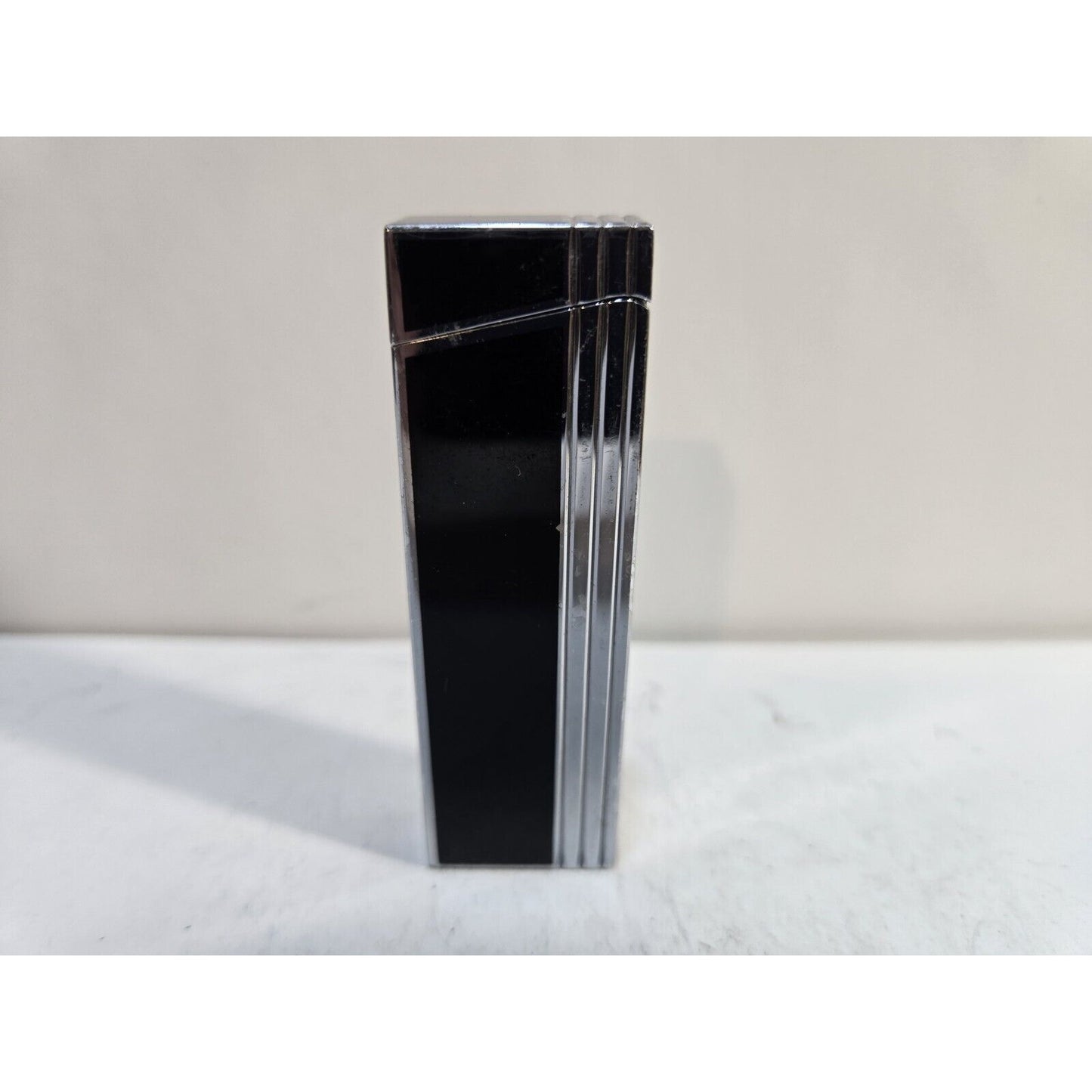 WORKING COLIBRI TORCH Silver & Black Enamel LIGHTER 697436