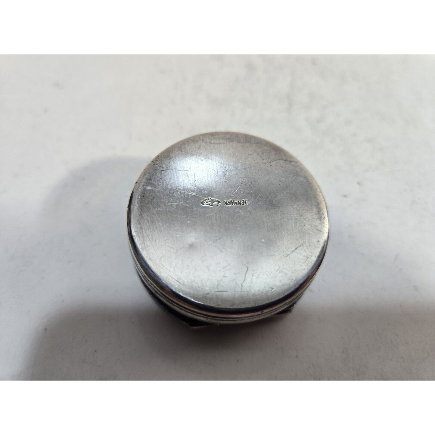DANISH SILVER PILL BOX PILLBOX by Hans Jensen Denmark c1960s 7313/3