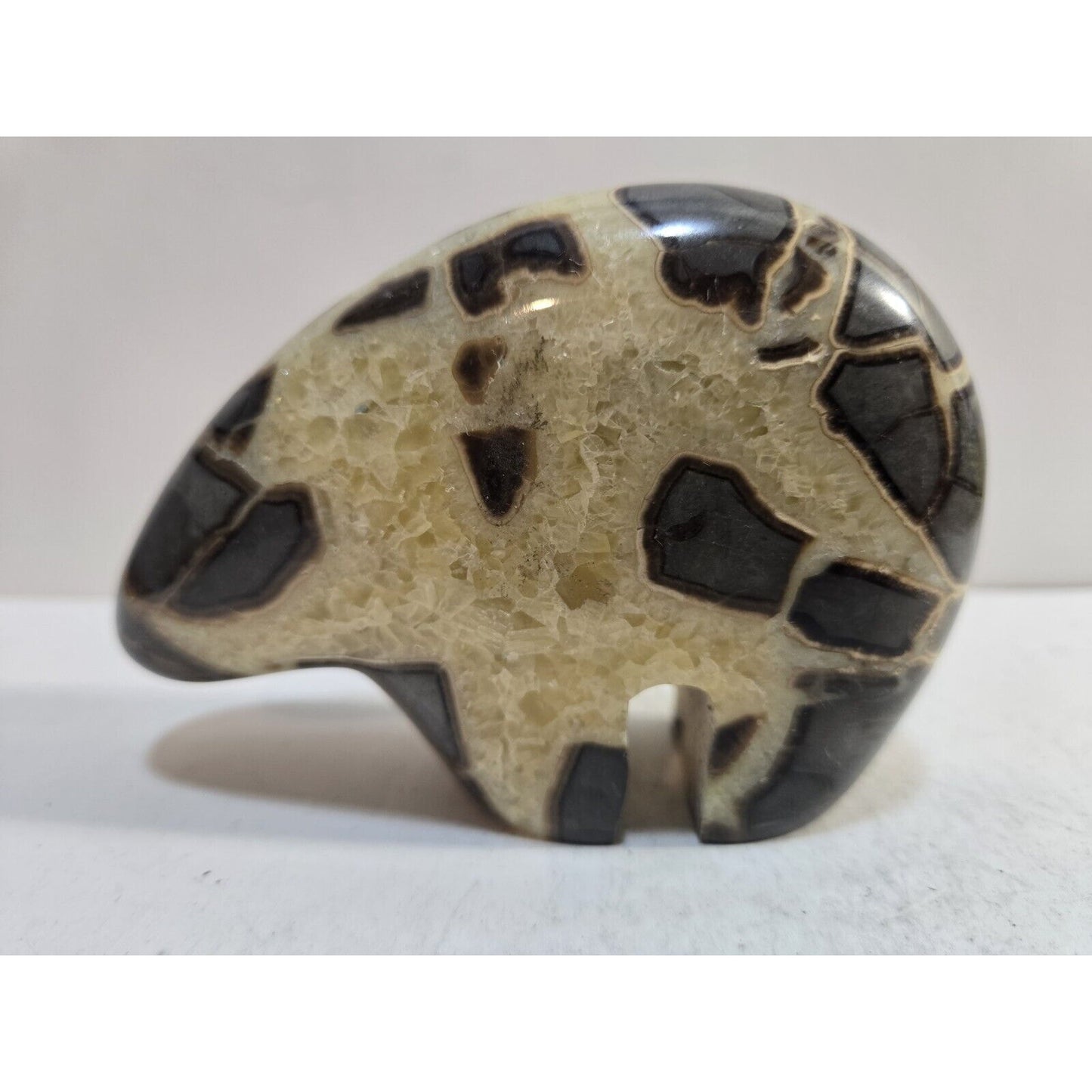 Crystal Septarian Druzy Bear - 4”