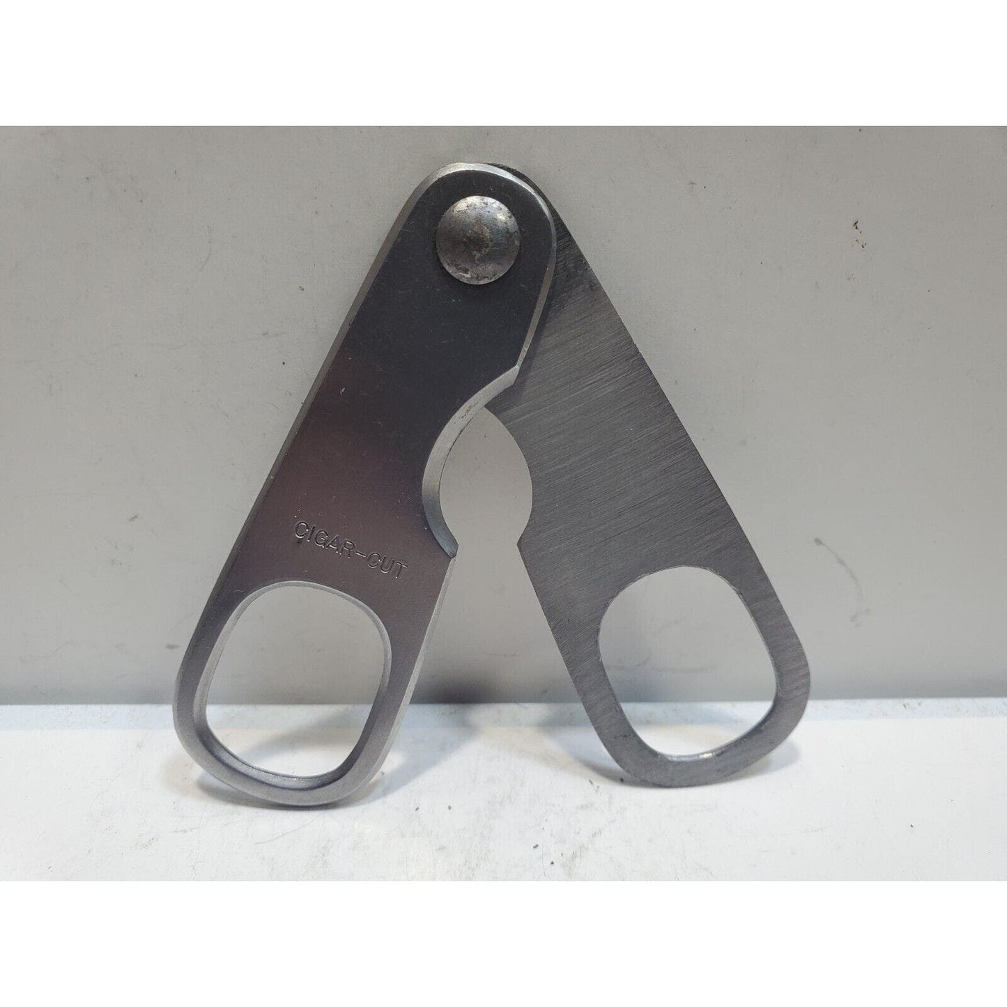 Vintage 1970s Kondo Cigar-Cut Seki Japan Stainless Folding Knife Cigar Cutter