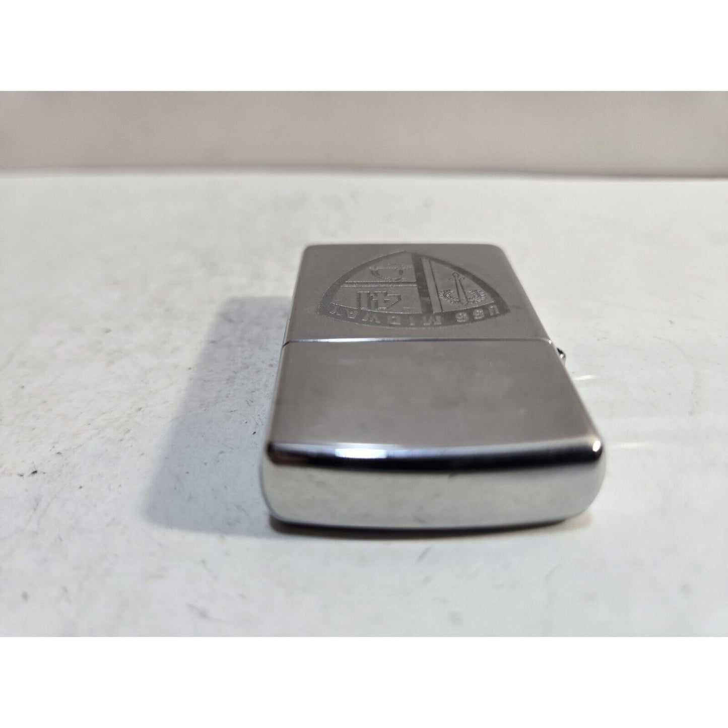 Working Zippo Lighter USS Midway Shield Design CVA 41 US Navy 7274/33