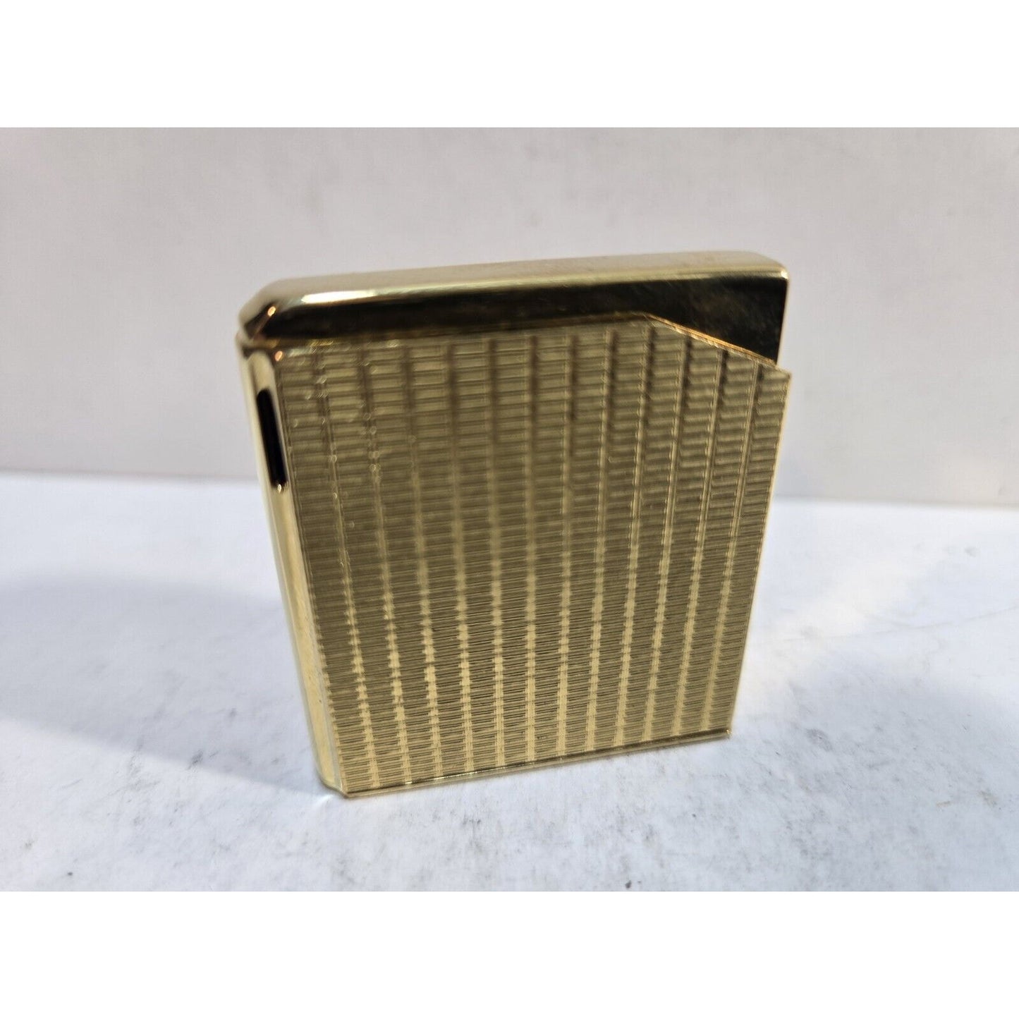 Working MARUMAN HALLEY, DL-6 Lighter, 22k Gold Plate, Vintage 7671/34