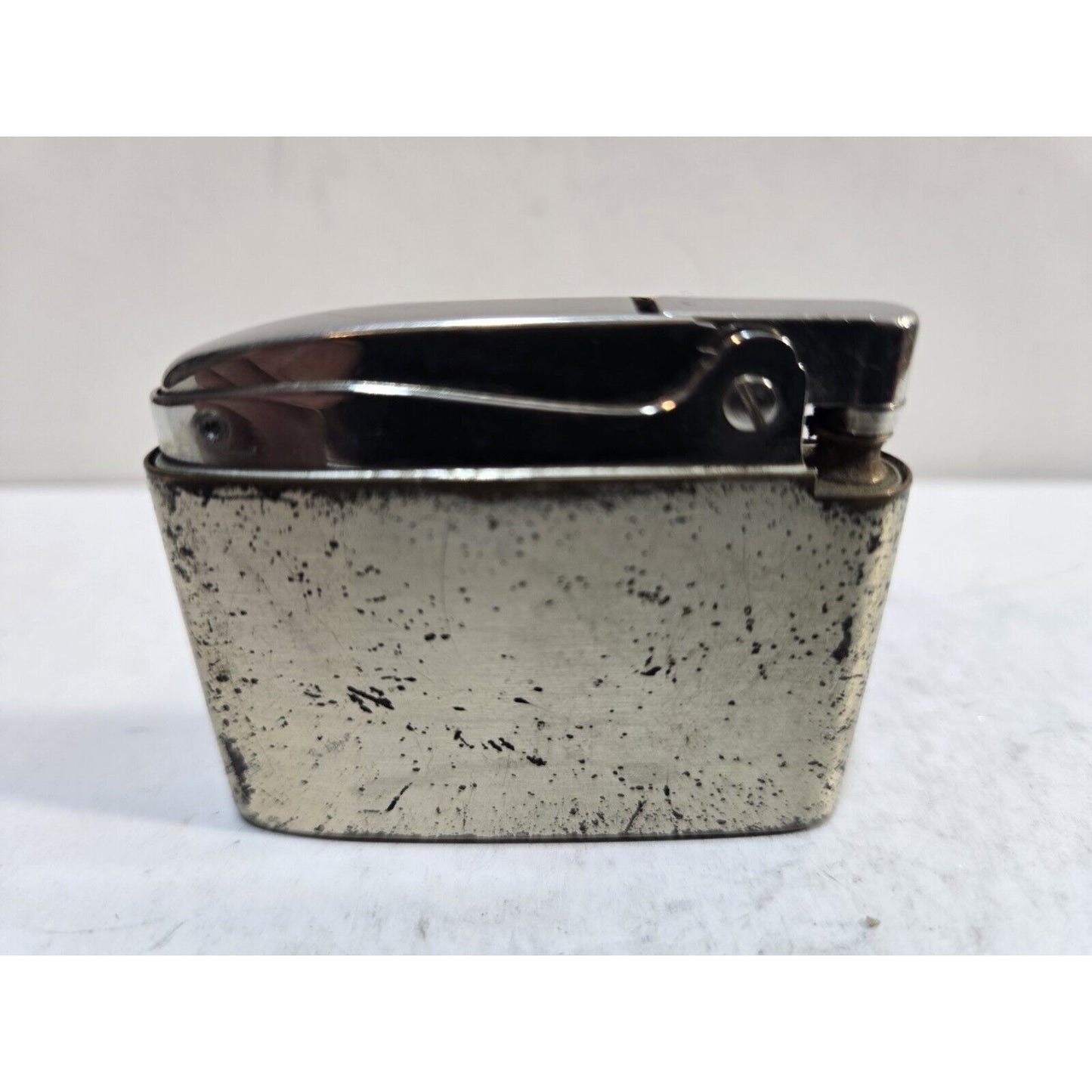 Vintage Working Silver Tone Lighter Elgin American / Ronson 7706/32