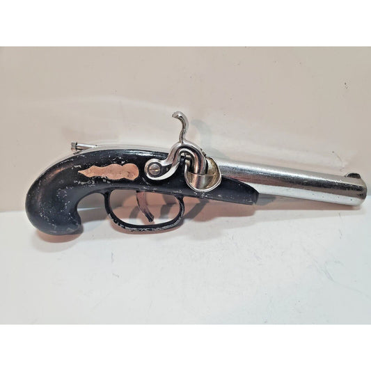 Flintlock Gun Dueling Pistol Table Cigarette Lighter Tobacciana Vintage 6281/28
