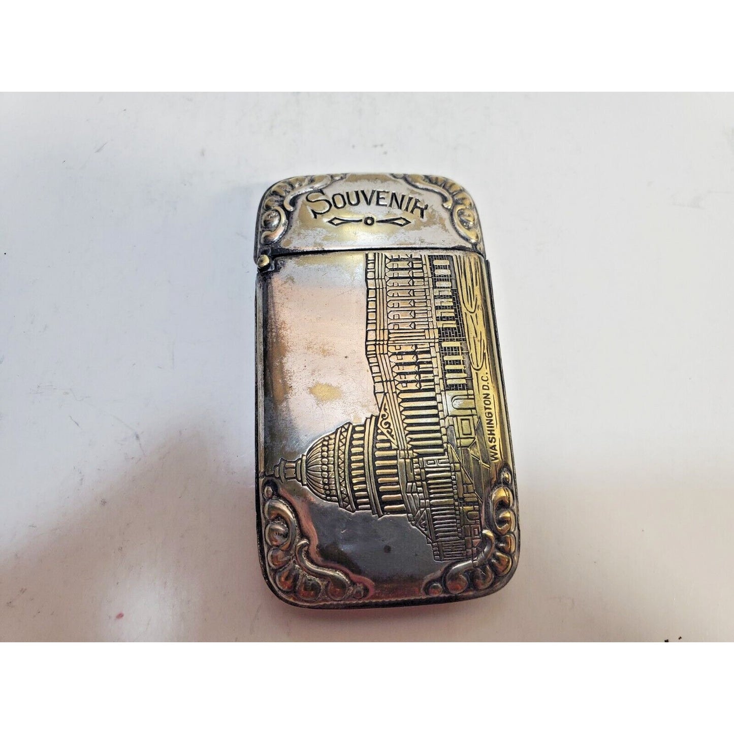 Vintage Washington DC US Capitol White House Match Case Safe Souvenir 6796/31