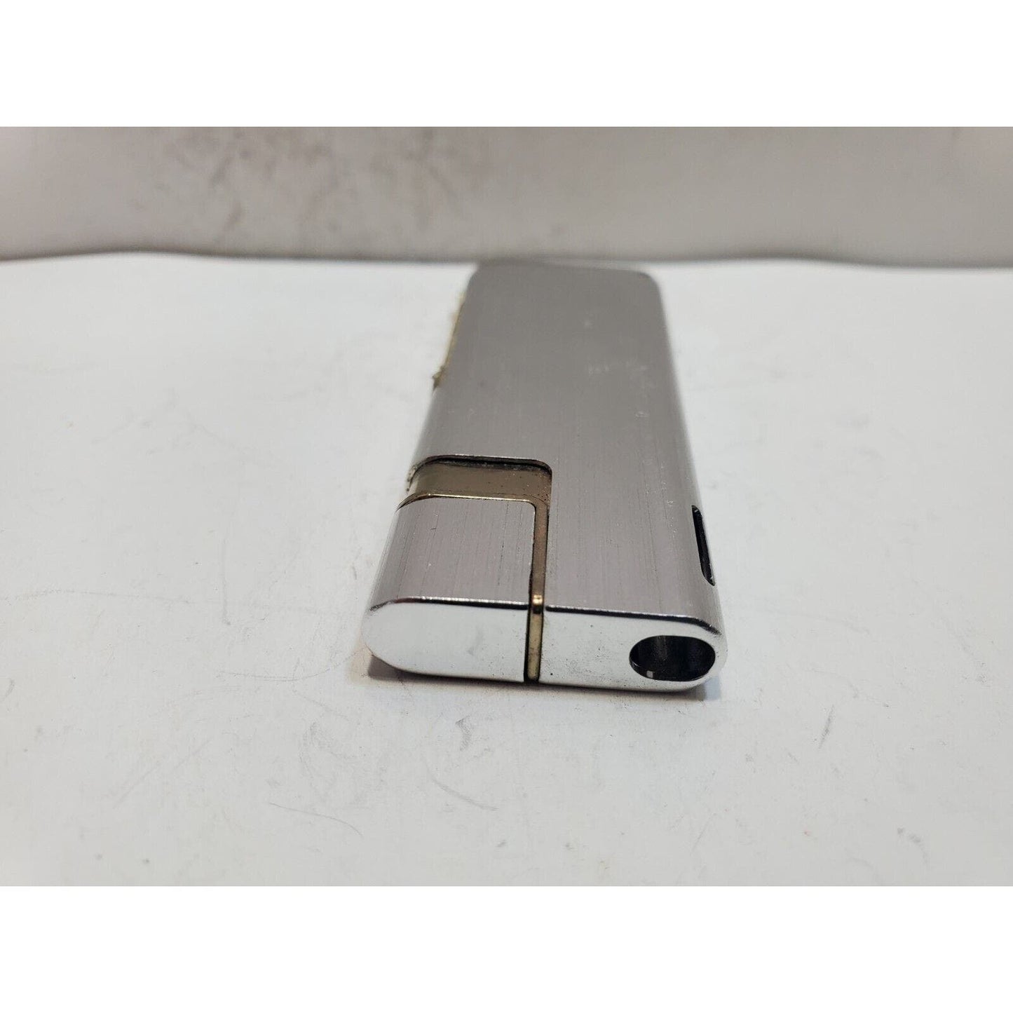 NOS Working Vintage BATTAT Silver & Gold Tone Lighter 6391/34