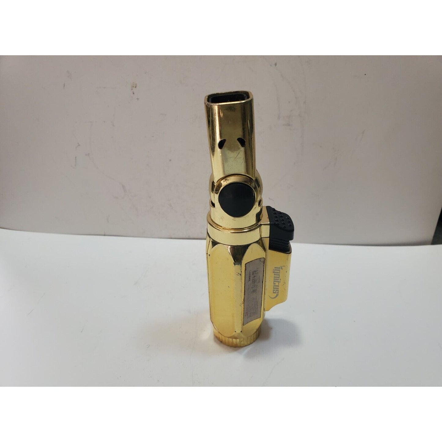 Working Ignitus Magnum Torch Lighter, Gold Tone 6311/35