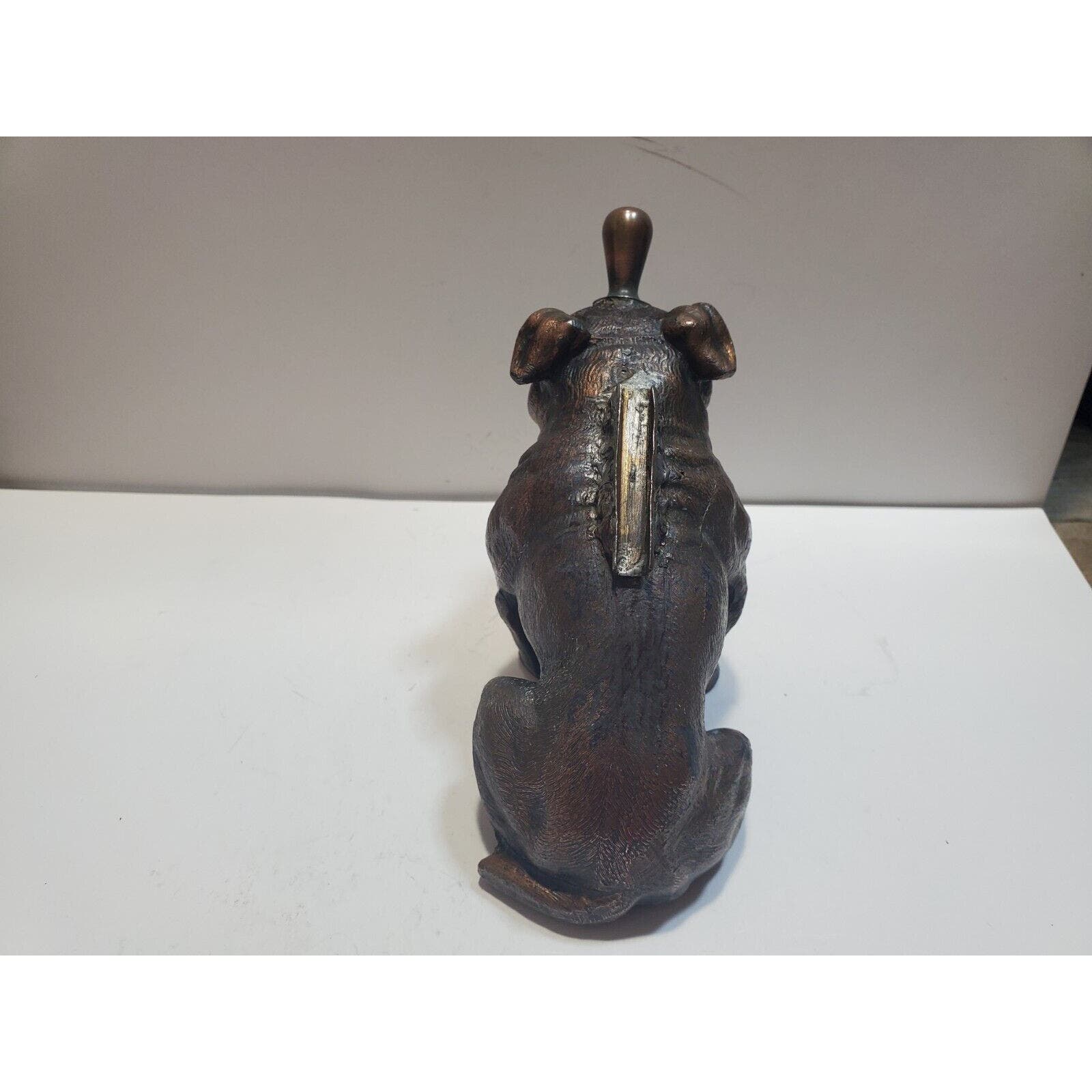 Vintage Bulldog Lighter Ronson Art Metal Works 1930s Original
