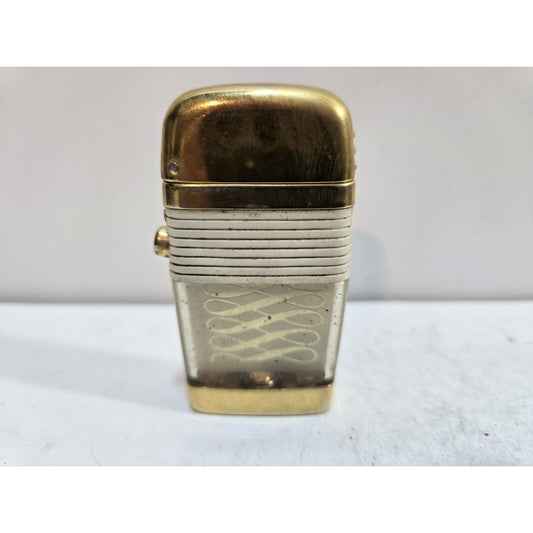 Working Vintage Scripto Vu INFINITY SWIRL Lighter 7025/29