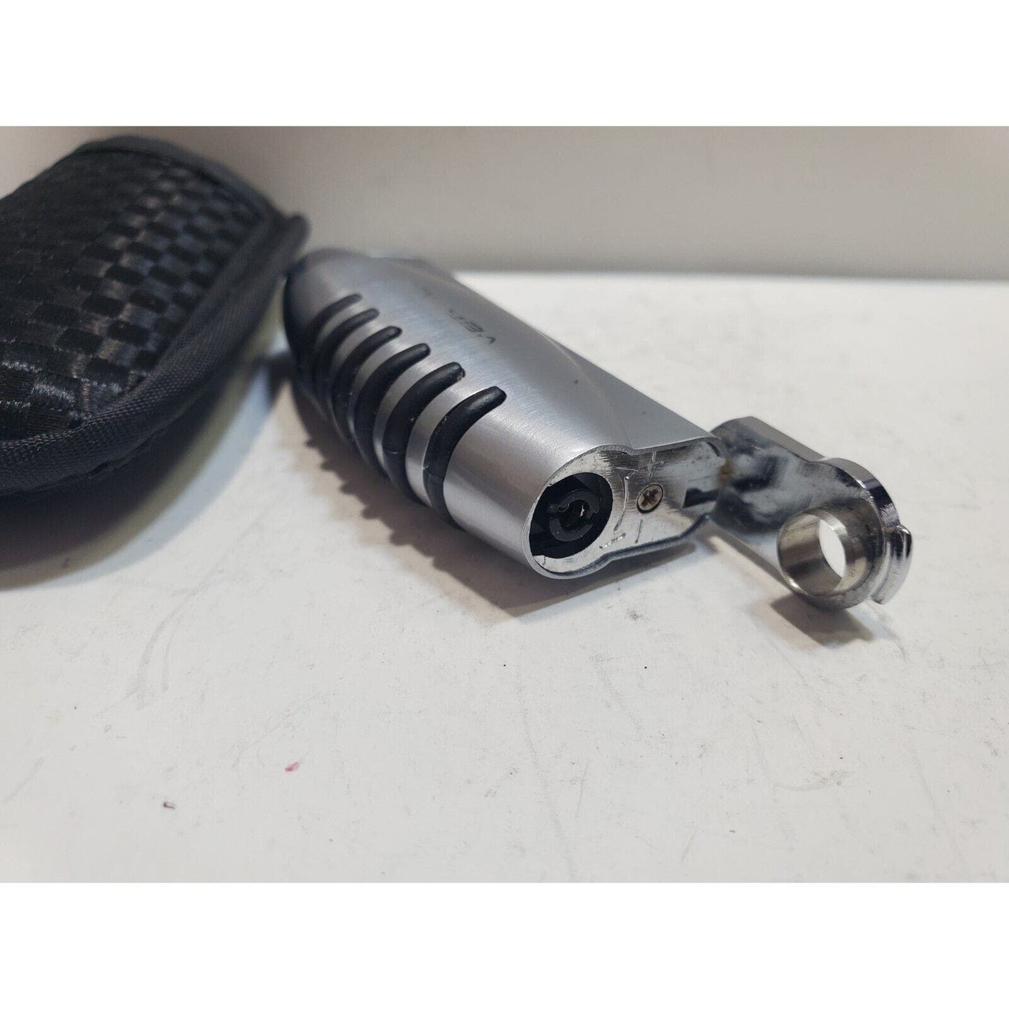 Vertigo Working Butane Silver Lighter, Torch Flame, Cigar punch 6613/34