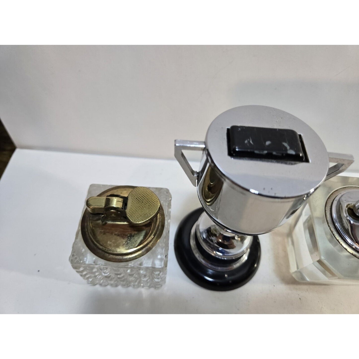 Lot Of 3 Vintage Table Lighters 7217/8