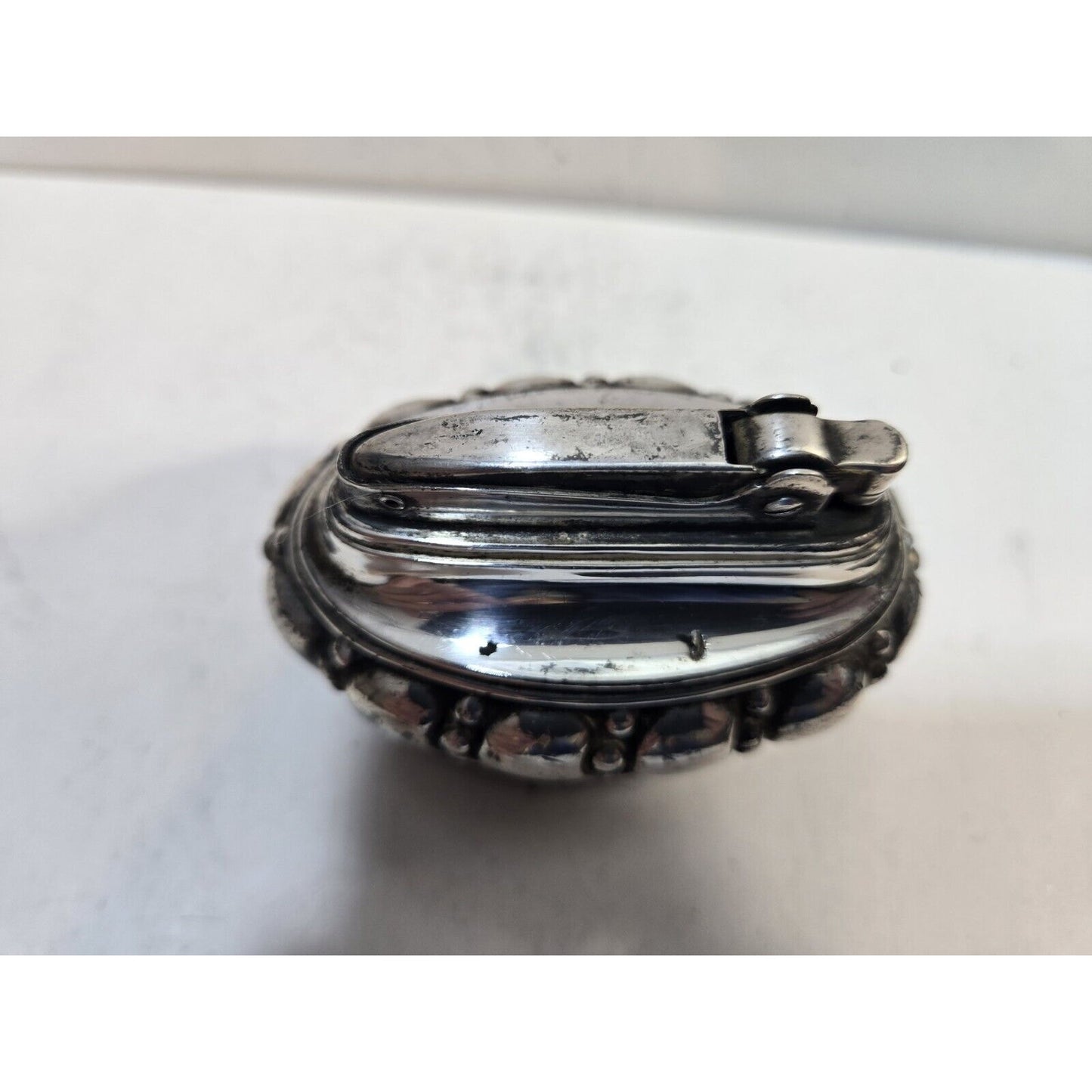 VINTAGE WORKING Ronson CROWN Silver Table Lighter 7712/13