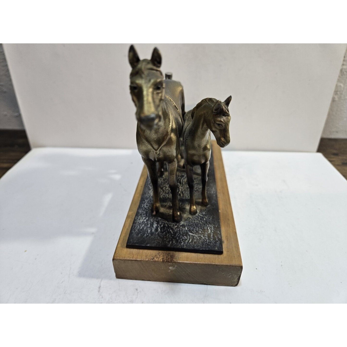 Vintage 1900s Austria Cold Painted Horses Hunting Striker Lighter 7719/40
