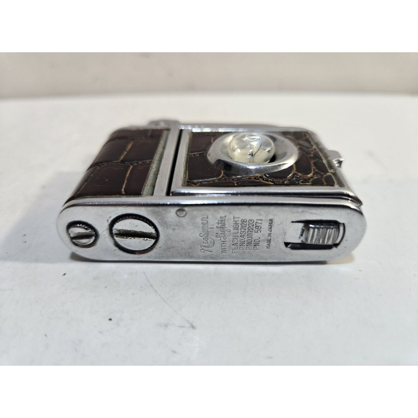 Working Vintage Ruby Lite Mini Camera Lighter Flashlight 7554/34