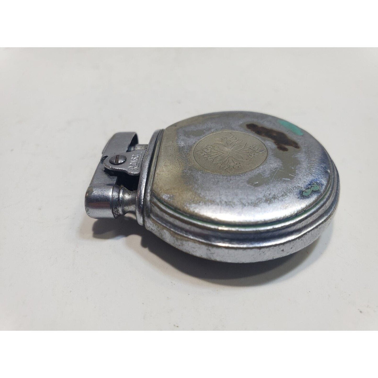 Vintage Working 1930's Ronson Rondette Jr. Silver Tone Lighter 6443/26