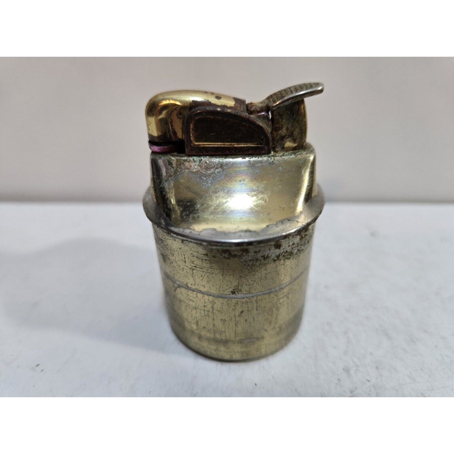 Vintage Working EVANS Brass Table Lighter INSERT Fits 1 1/2" Round Base 7117/22