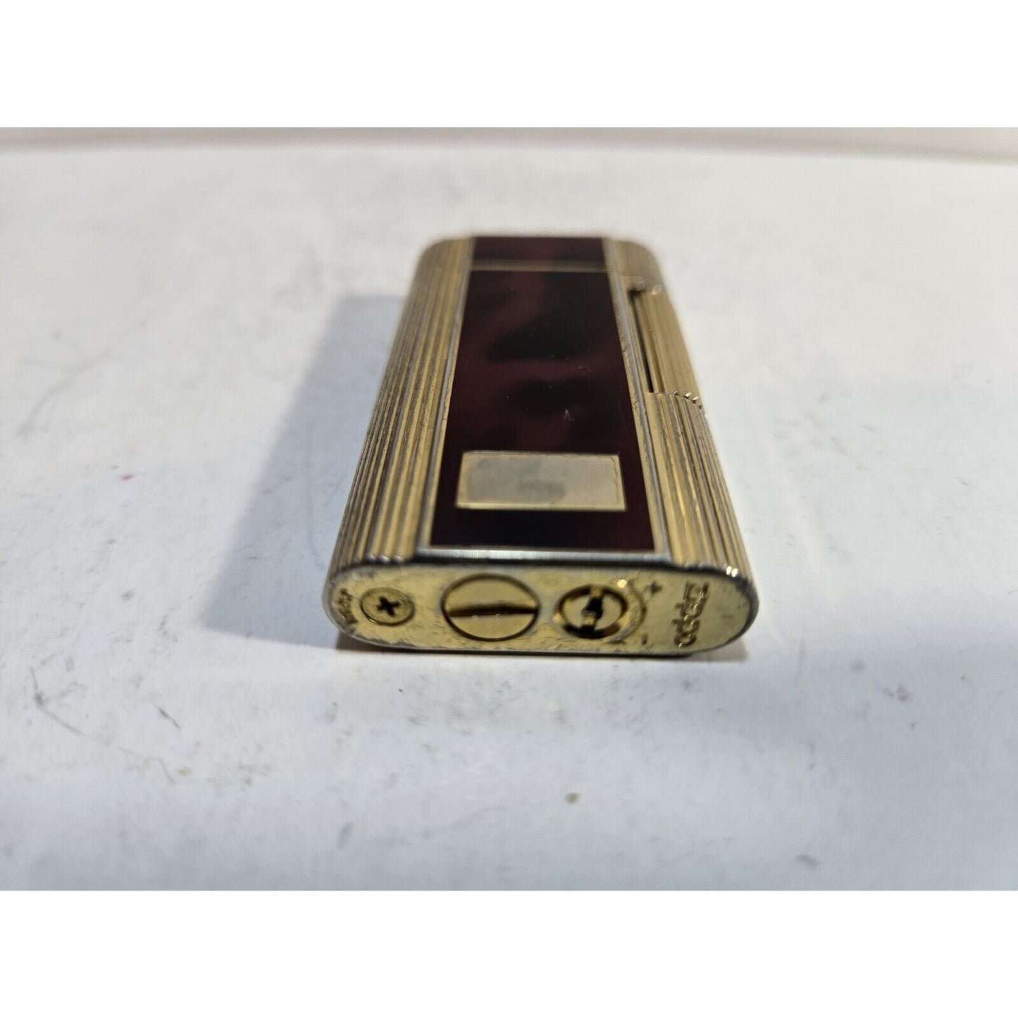 Vintage Zippo Contempo Enamel & Gold Tone Butane Lighter 6812/33