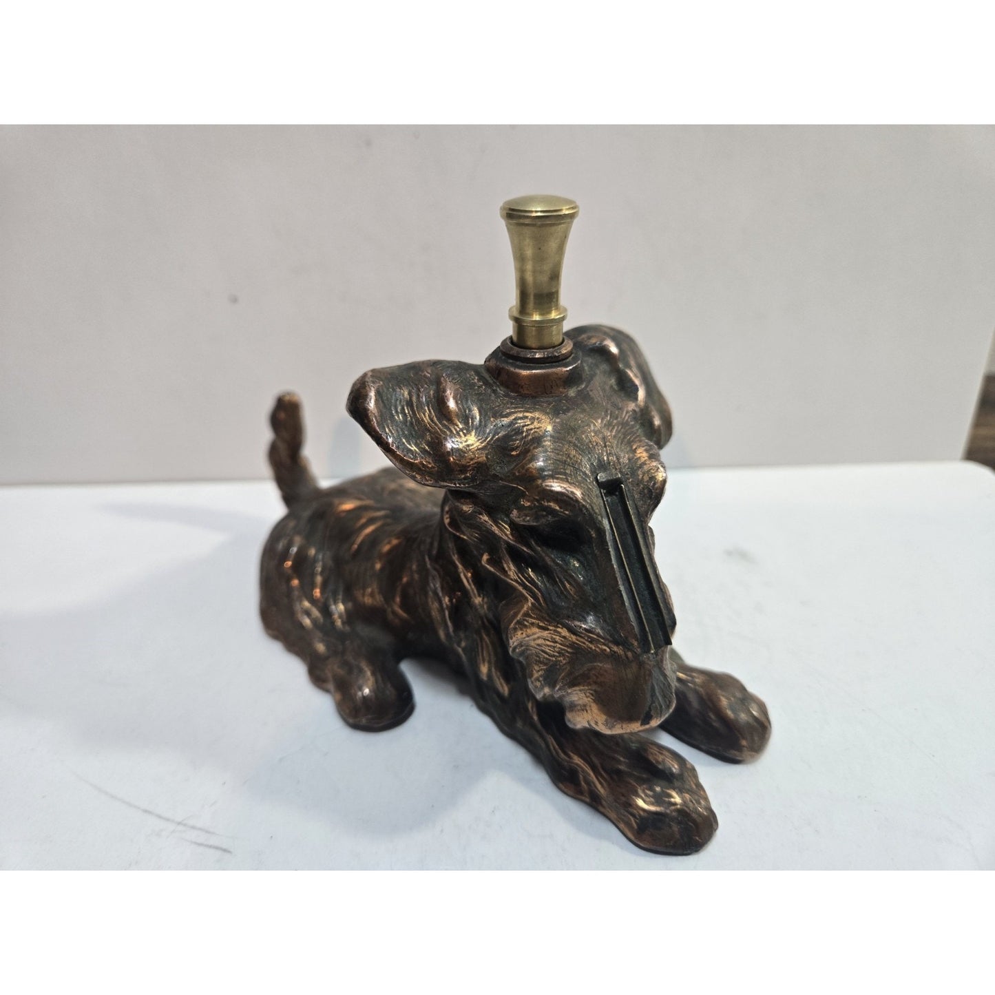 Vintage Ronson Scottie Dog Striker Lighter RARE 7938/13