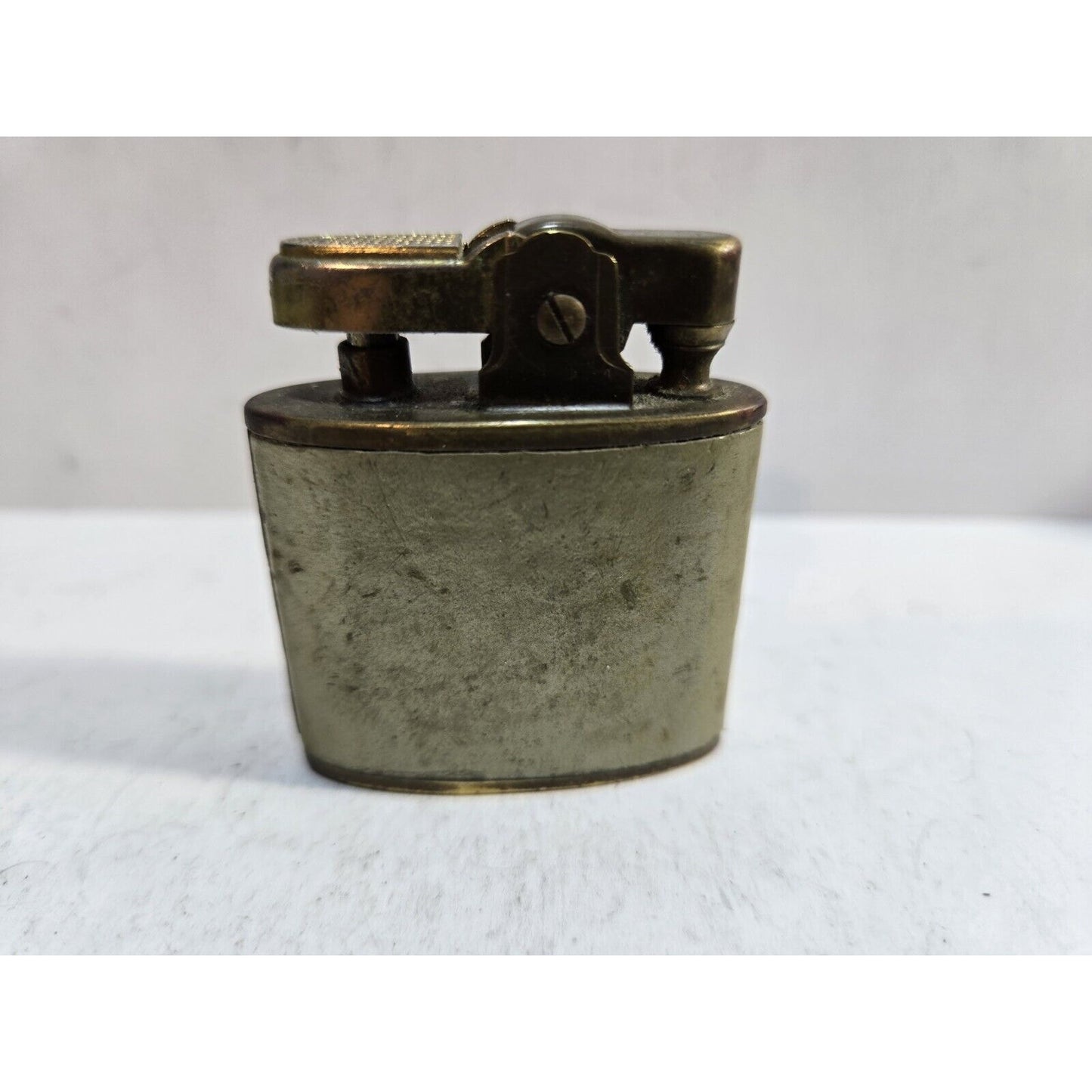 Vintage Working Prince Gardner Leather Wrapped & Brass Lighter 7079/32