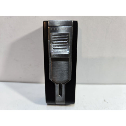 WORKING COLIBRI Dual Flame TORCH Silver, Gray Tone LIGHTER 6940/36