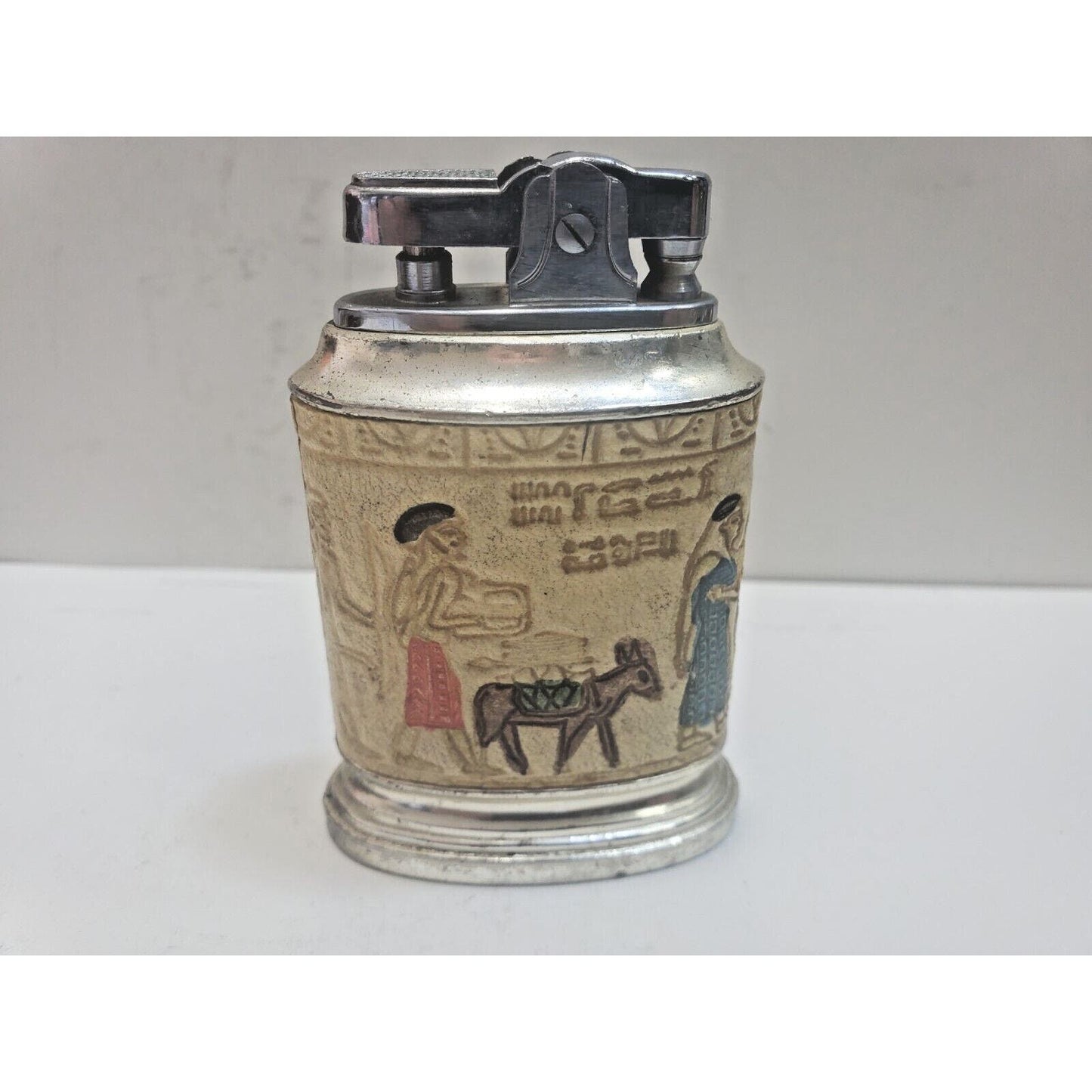 Vintage Working Table Lighter Egypt Scene 6472/40