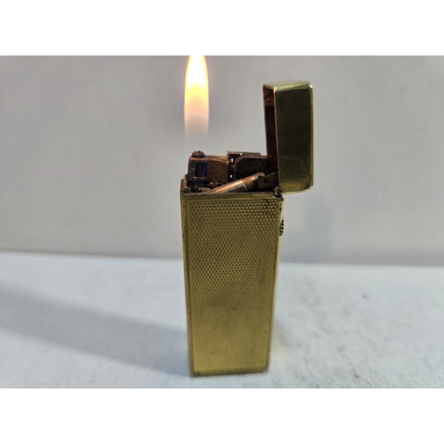 Working Vintage DUNHILL Rollagas Lighter Gold Tone SWISS MADE, 7317/37