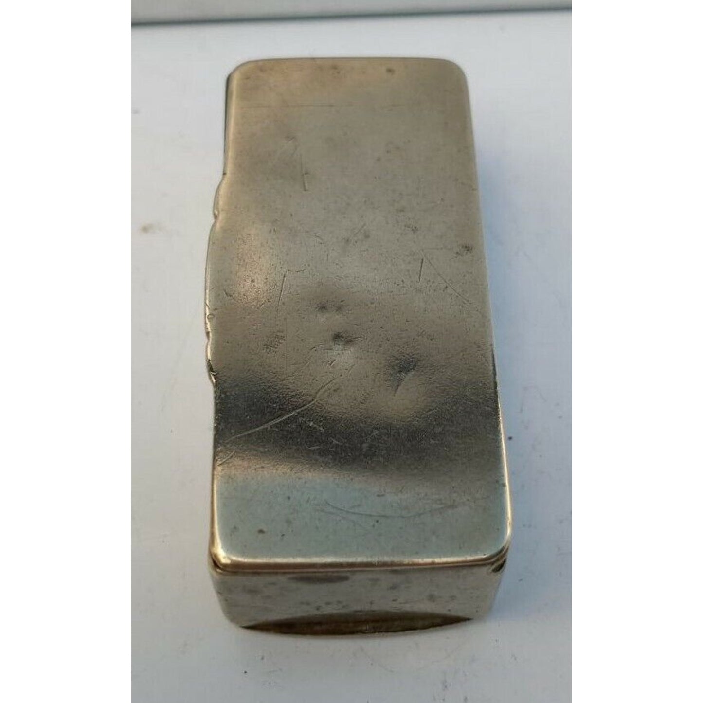 Vintage Silver 3 Compartments Snuff, Tabaco Stamp Safe, CASE, Vesta / Holder