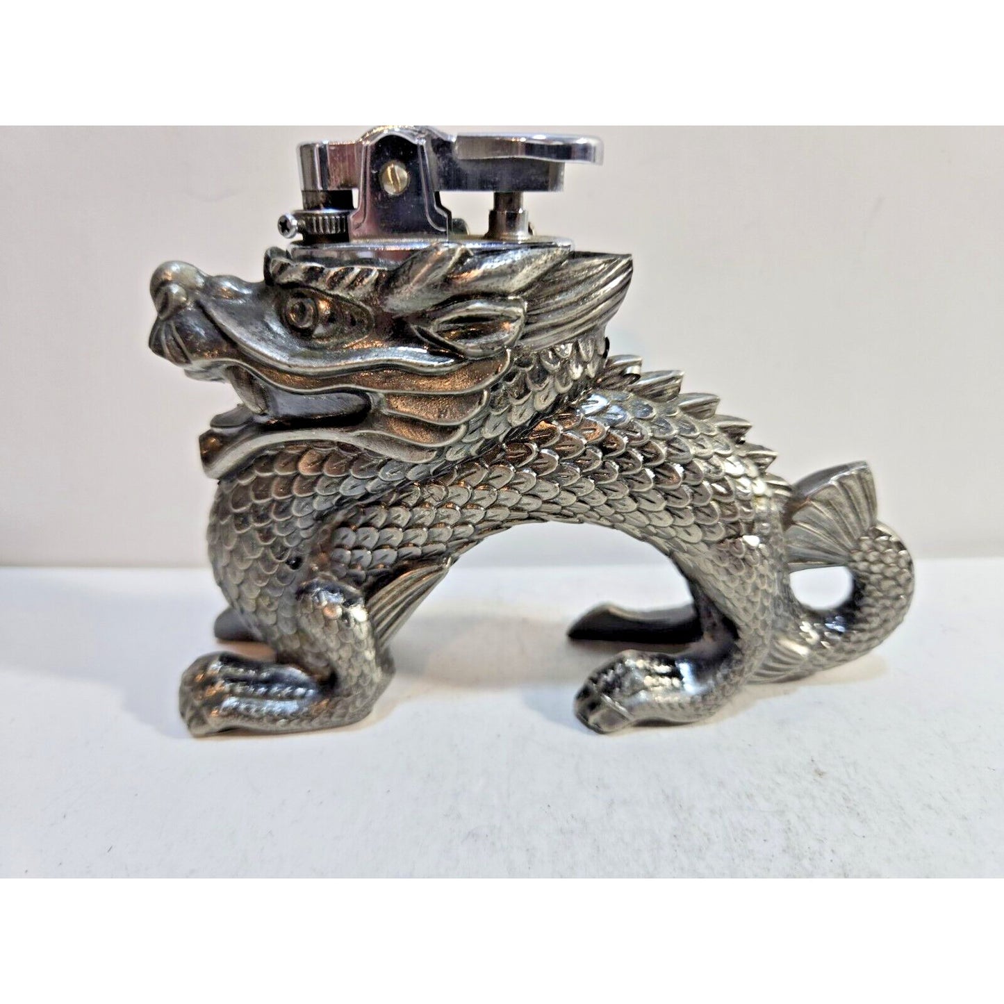 Vintage Working Dragon Table Lighter Comoys Of London Japan 7318/40