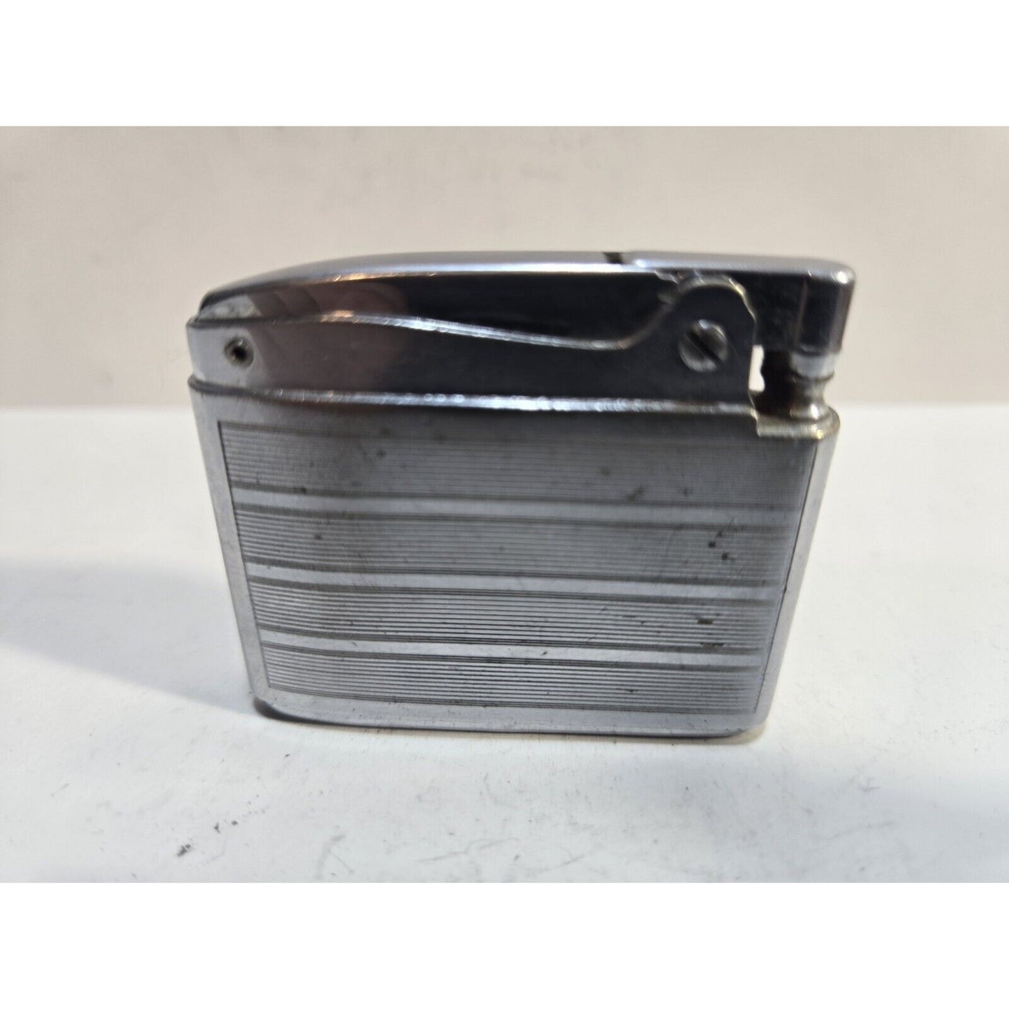 Vintage Working Ronson ADONIS Silver Tone Lighter 6873/26