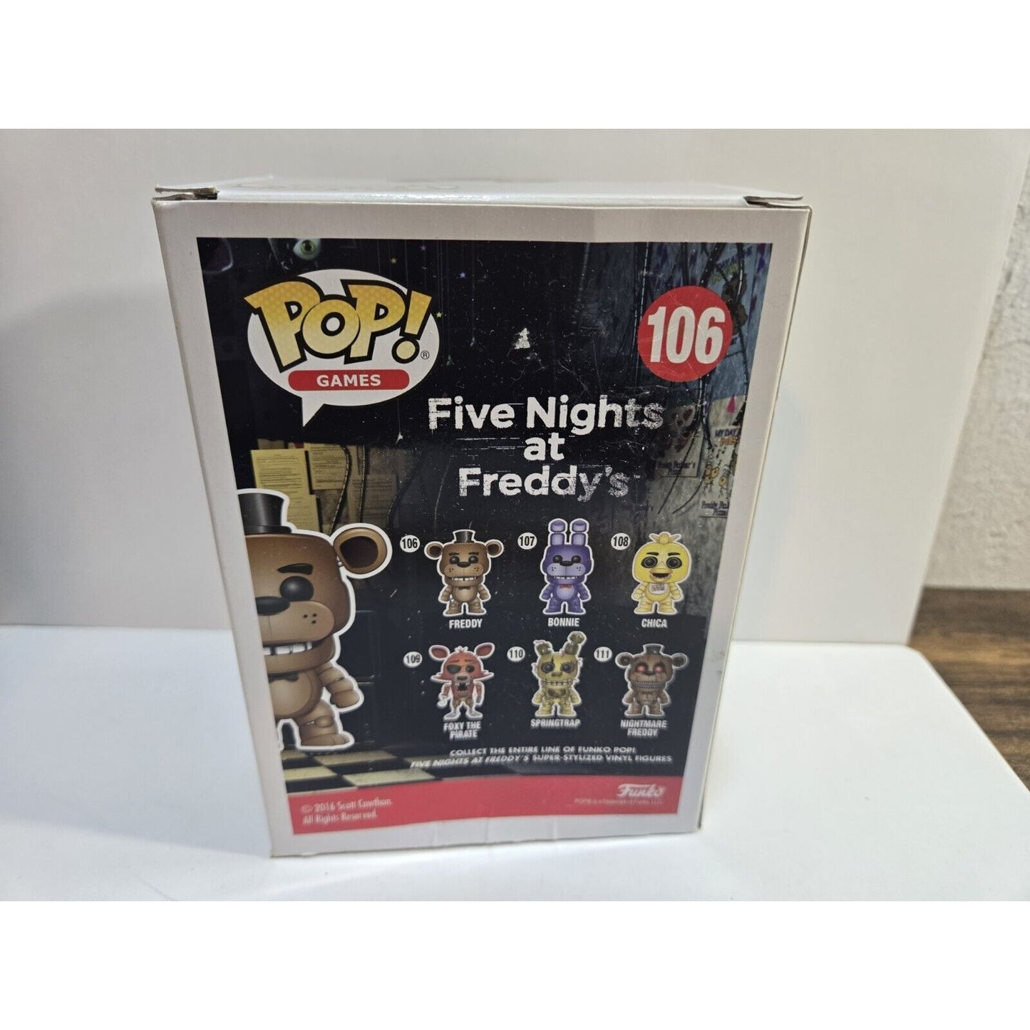 Funko Pop! Vinyl: Five Nights at Freddy's - Freddy Fazbear #106 New 2016